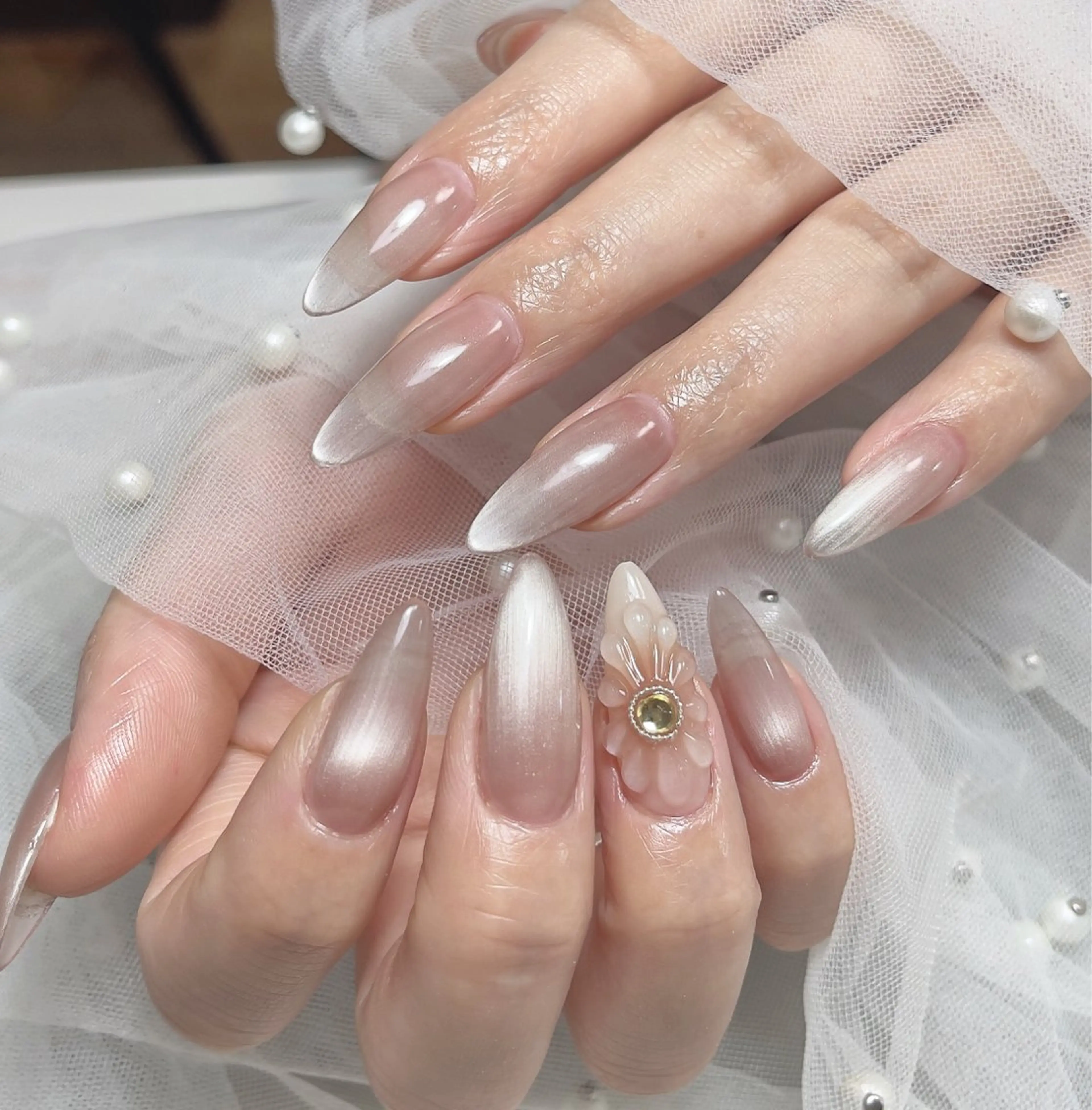 ネイル 𝐲𝐮𝐦𝐢🎀 長さ出しデザイン専門のネイルデザイン