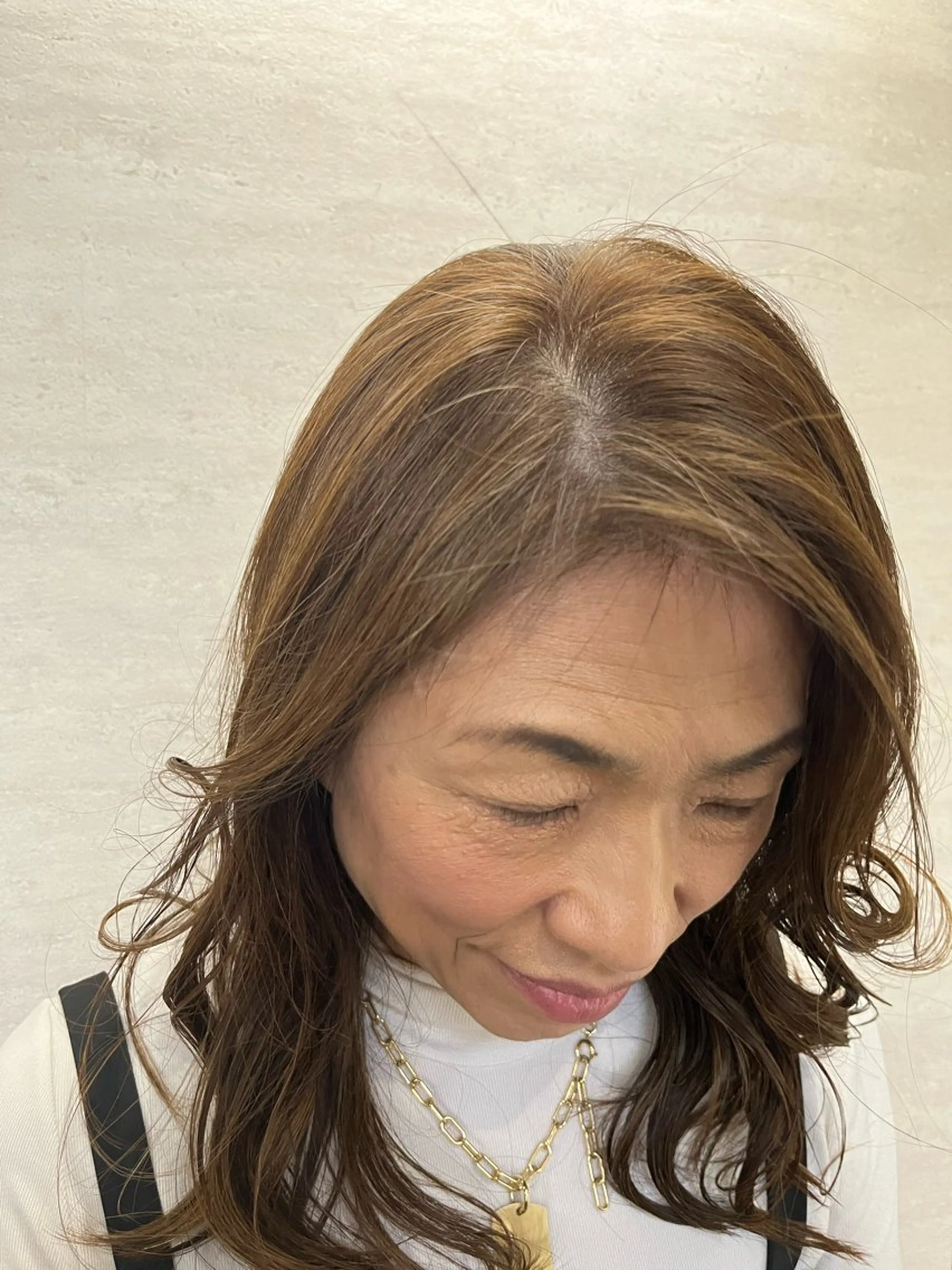 セミロング カラー カット ヘアカラー トリートメント 駅チカ【ali'i】 アリイ花崎友美☘のヘアスタイル