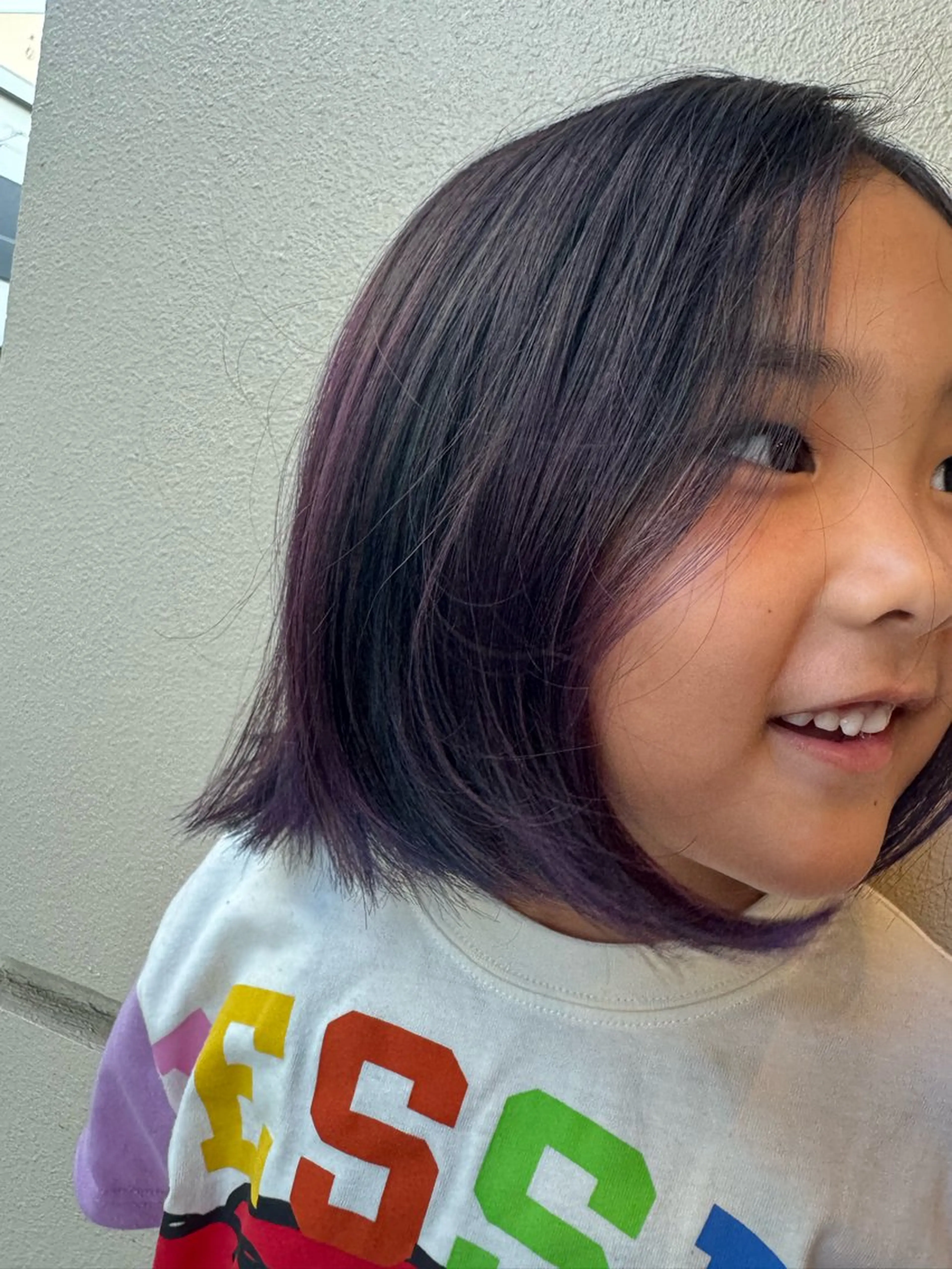 ミディアム カラー ハイライトカラー パープルカラー ハイライト ヘアカラー dog star 関 海斗のヘアスタイル