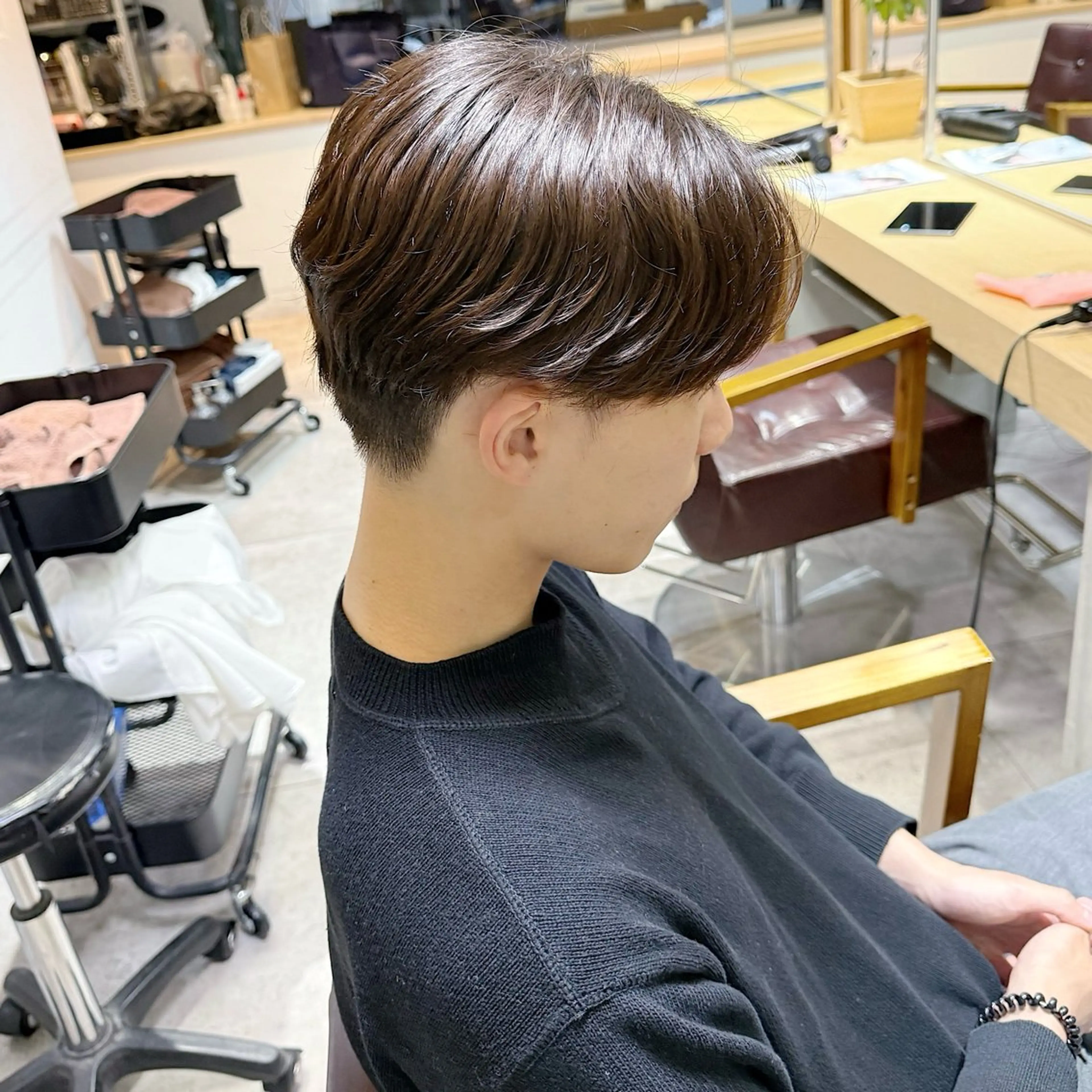 パーマ メンズ カット ヘアカラー Alea by little 横浜所属・♡🌚垢抜け艶カラー Shiori🌝♡のヘアスタイル