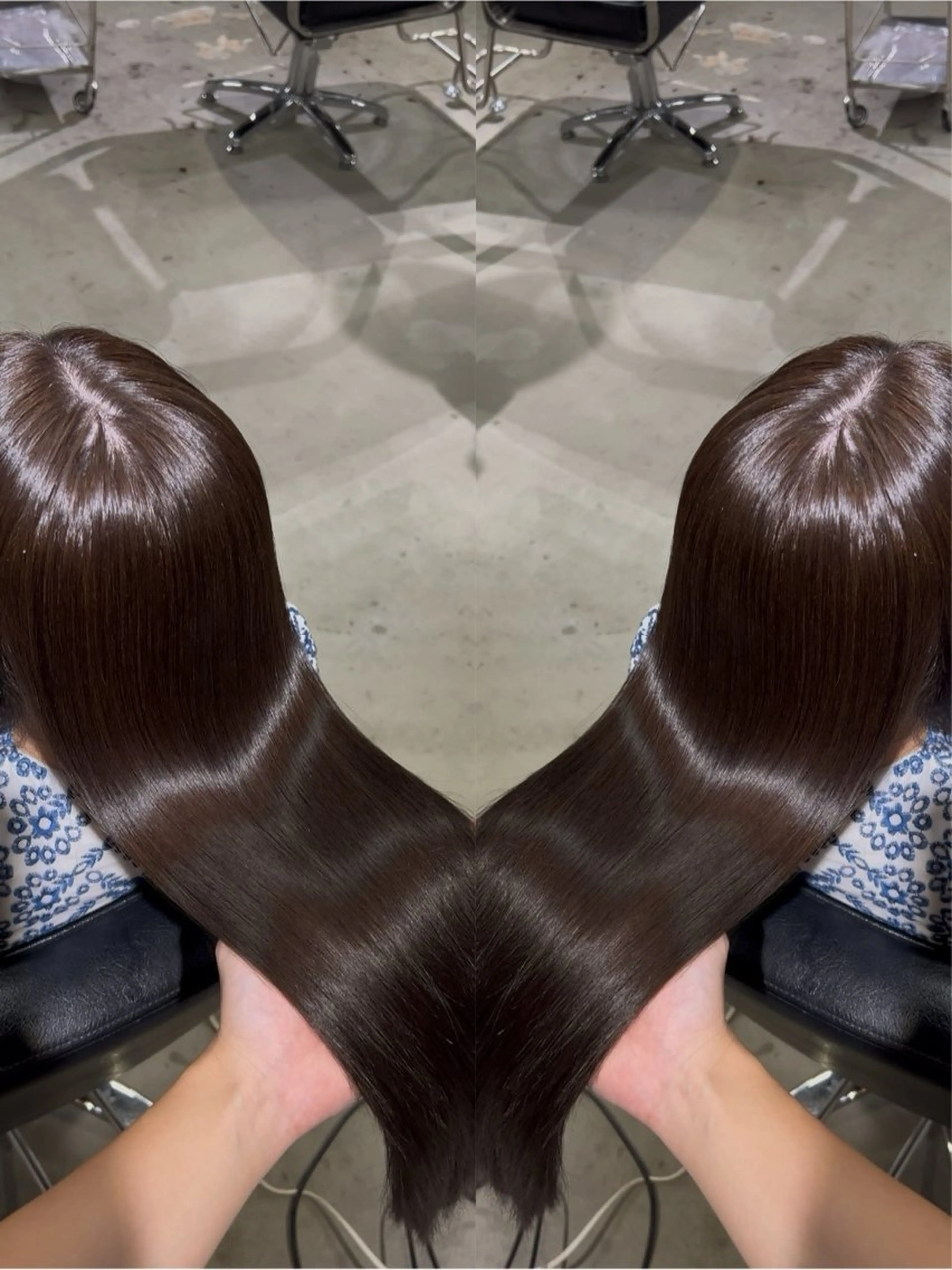 ✨️心斎橋/大阪/髪質改善興味「うる艶韓国ヘア｣カット＋カラー＋髪質改善縮毛矯正＋トリートメント ✨️の写真