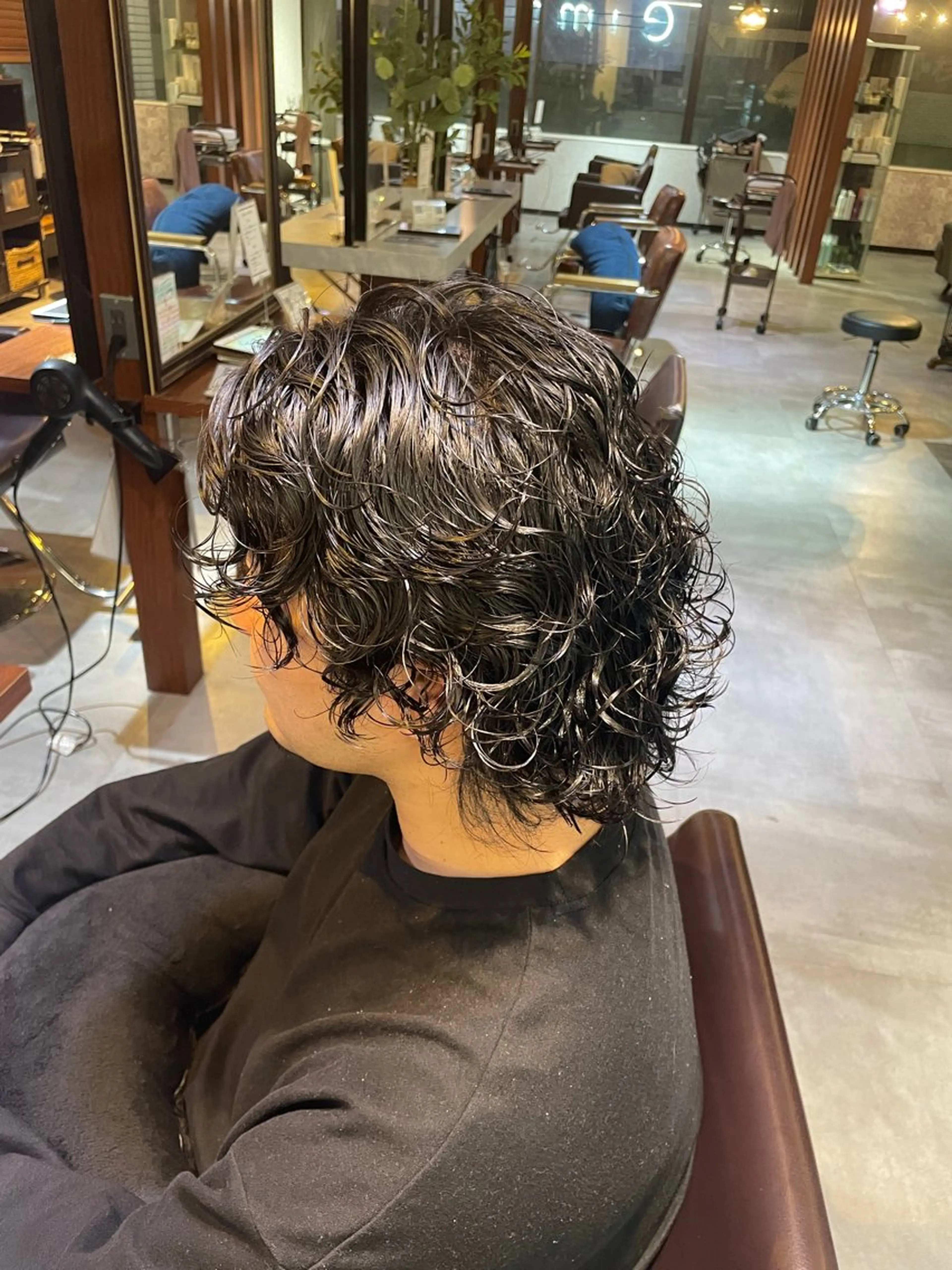 ショート パーマ メンズ カット パーマ eim hair rink  長津田店所属・🫧透明感カラー 🫧しほのヘアスタイル