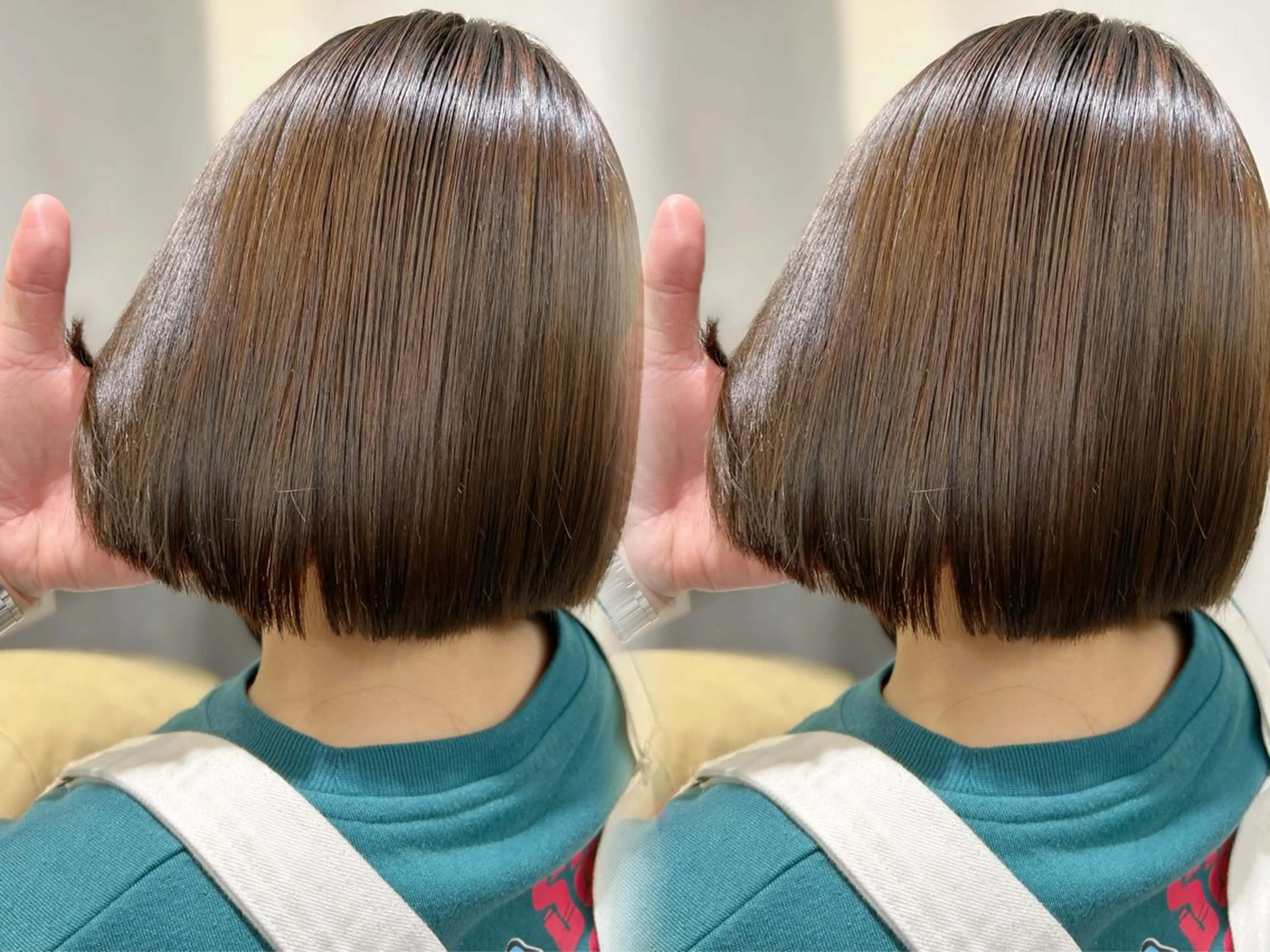 ショート カラー ボブ 髪質改善 縮毛矯正 カット 縮毛矯正 池袋ボブ/美髪 縮毛矯正taigaのヘアスタイル