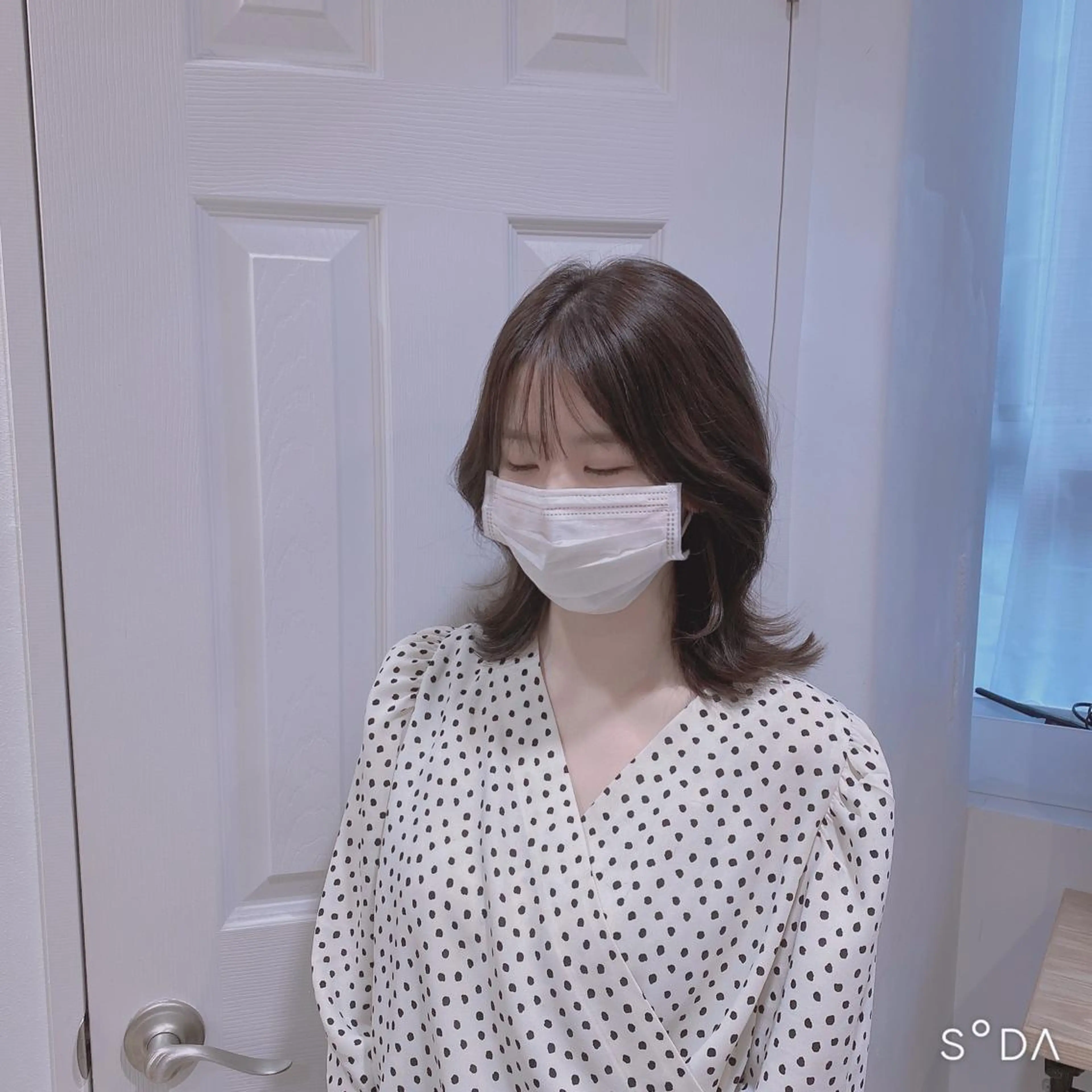 ミディアム カット ヘアカラー トリートメント La paix所属・パーソナルカラー lapiax阿部のヘアスタイル