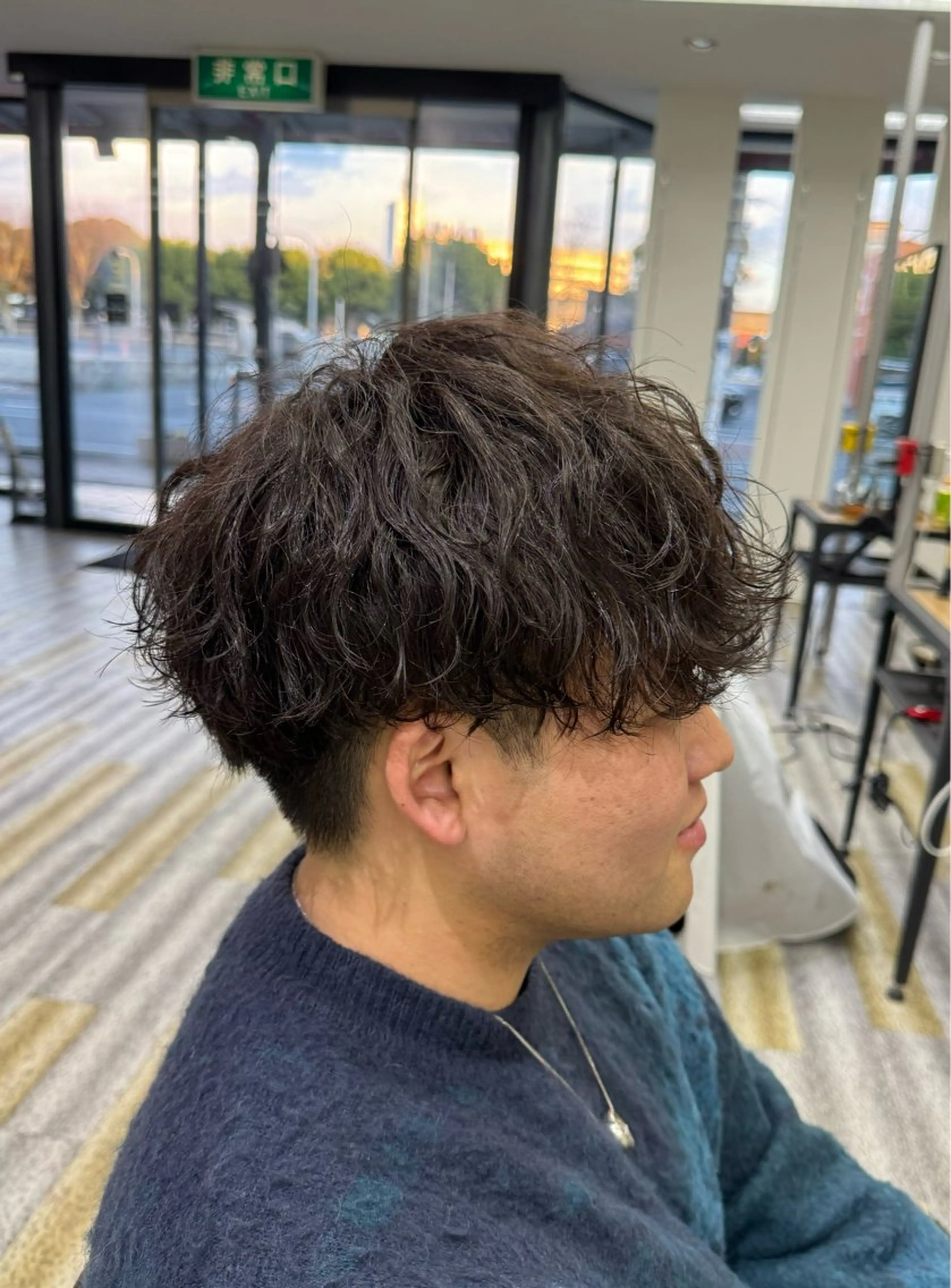 ショート パーマ メンズ メンズパーマ 波巻きパーマ カット パーマ 【メンズ特化】岩瀬 武【メンズパーマ】のヘアスタイル