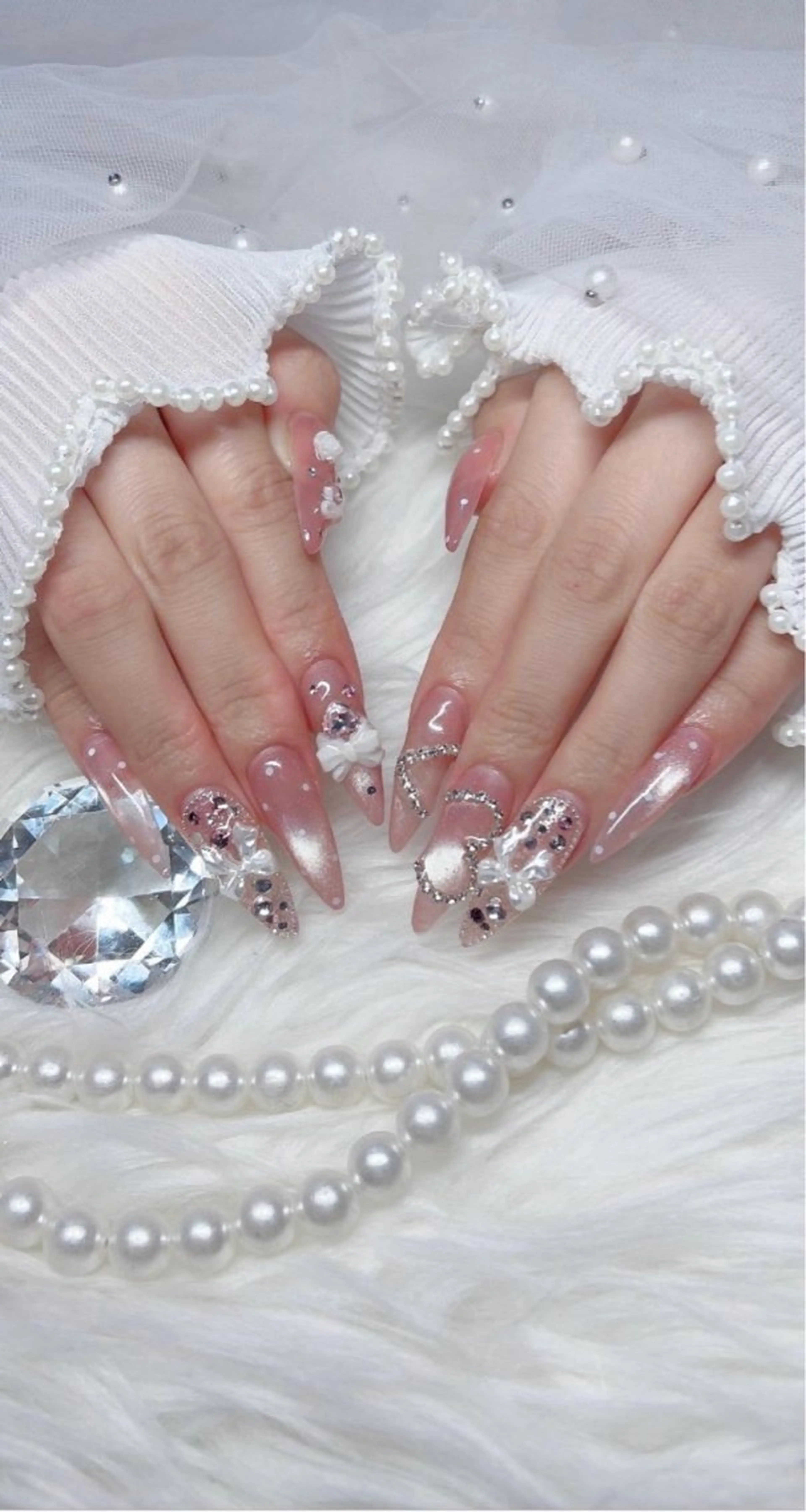 ネイル ハート ハンドネイル Yudia tamakiのネイルデザイン