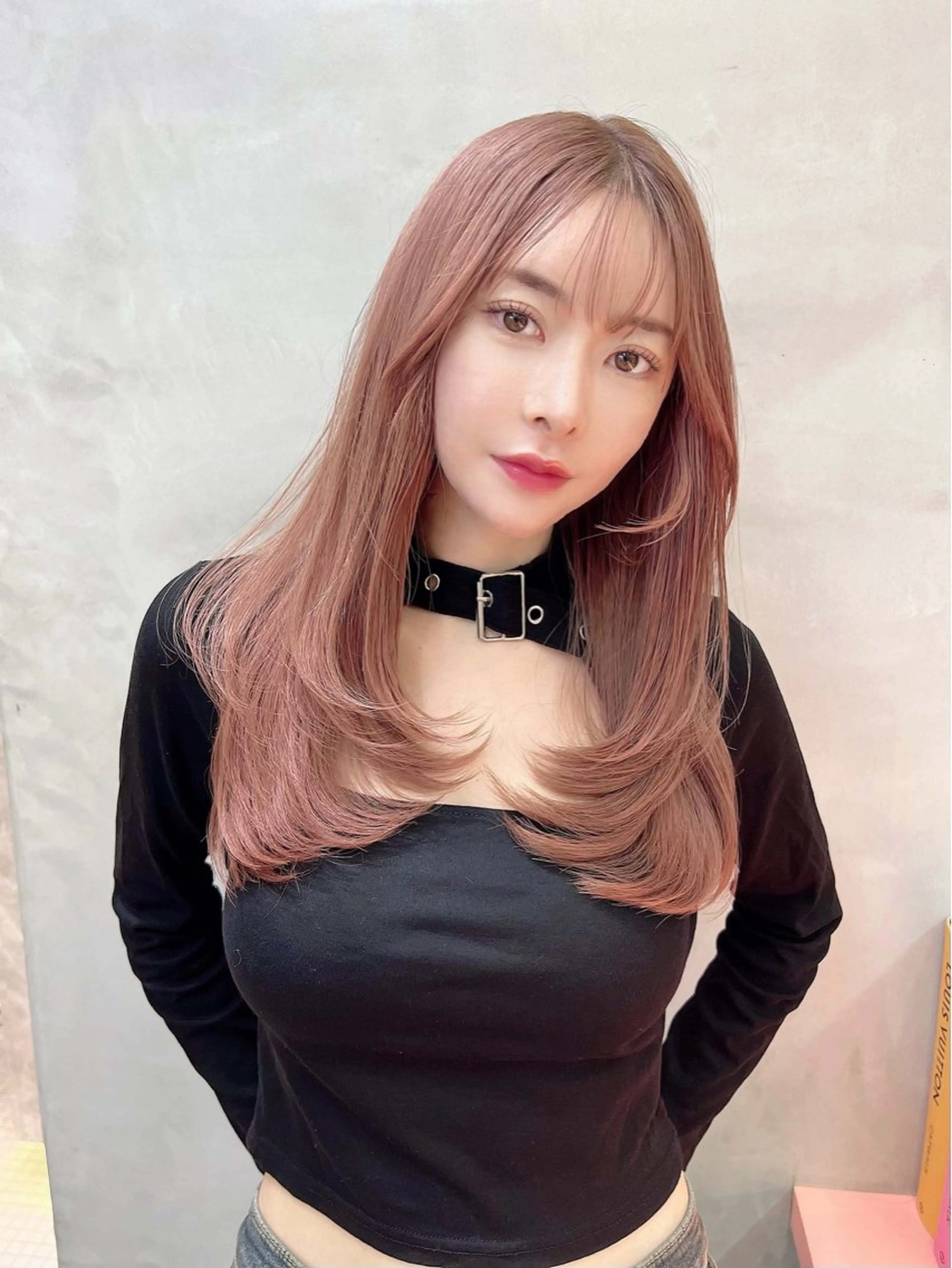 ロング カラー カット ヘアカラー トリートメント レイヤーカット /透明感カラー西田のヘアスタイル