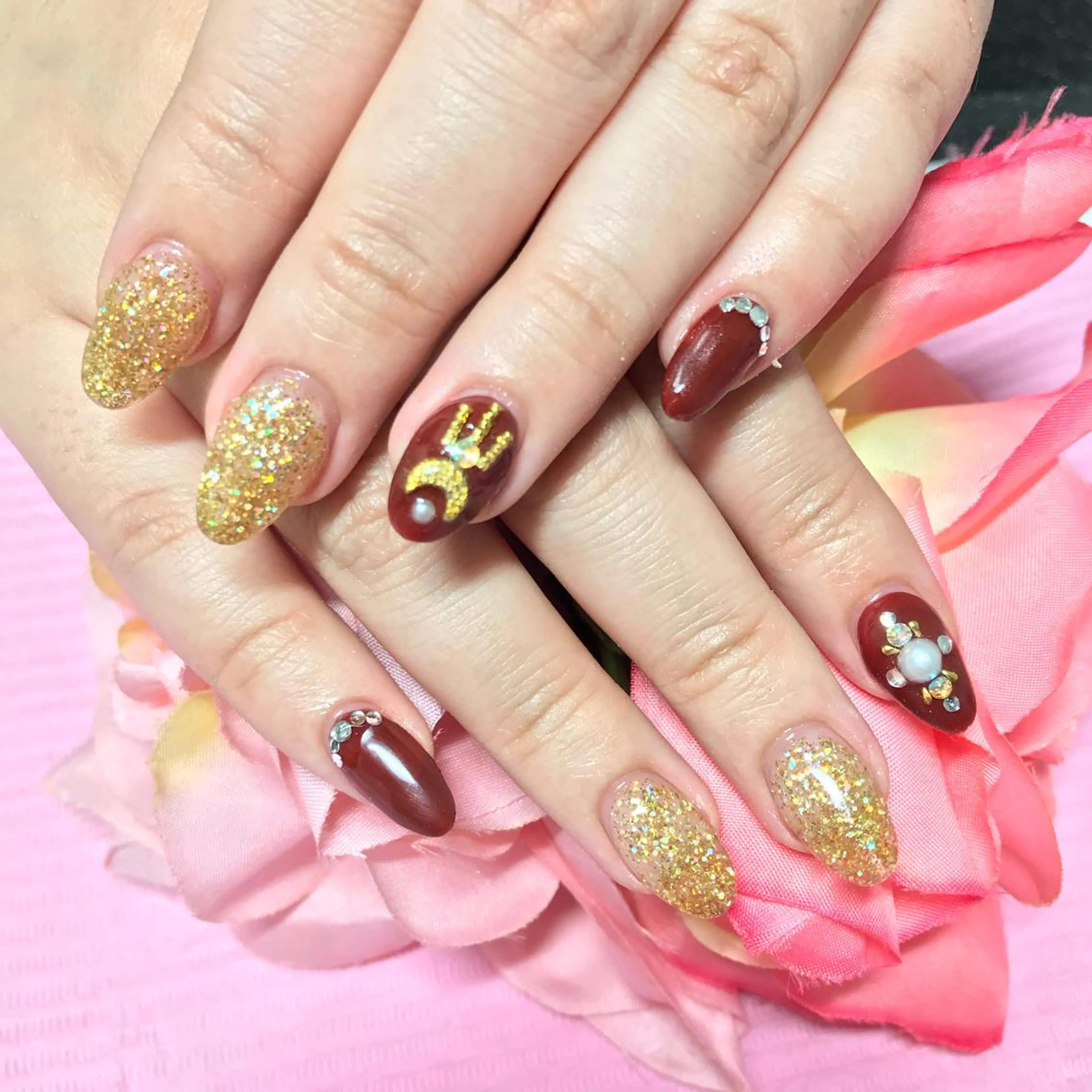 ミディアム ネイル 《LB》ラブリエ Nail&eyeのマツエク・マツパデザイン