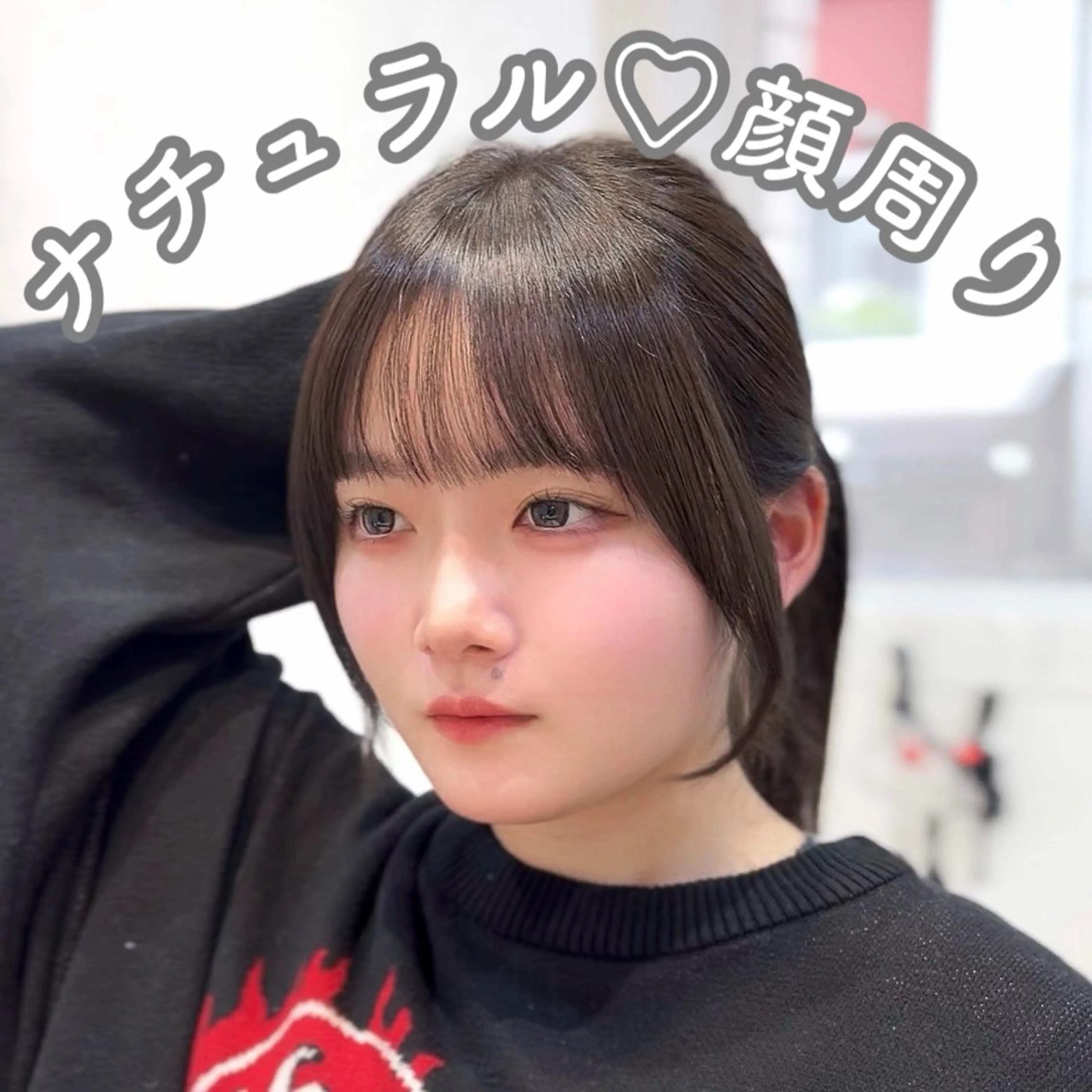 セミロング カラー パーマ suzuka/透明感 /顔周り/美髪矯正のヘアスタイル