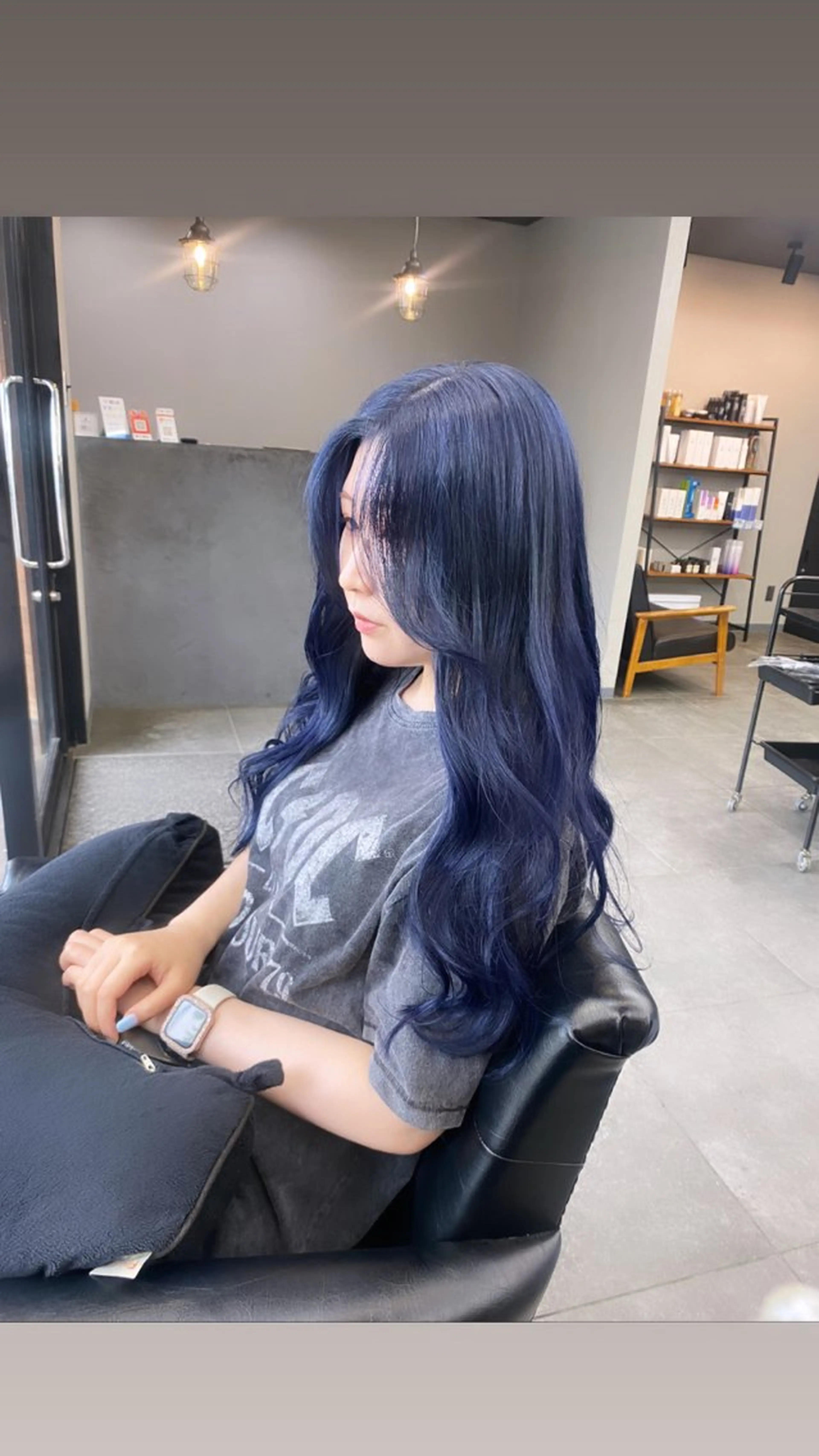 ロング maco 艶感ハイトーン🦋のヘアスタイル