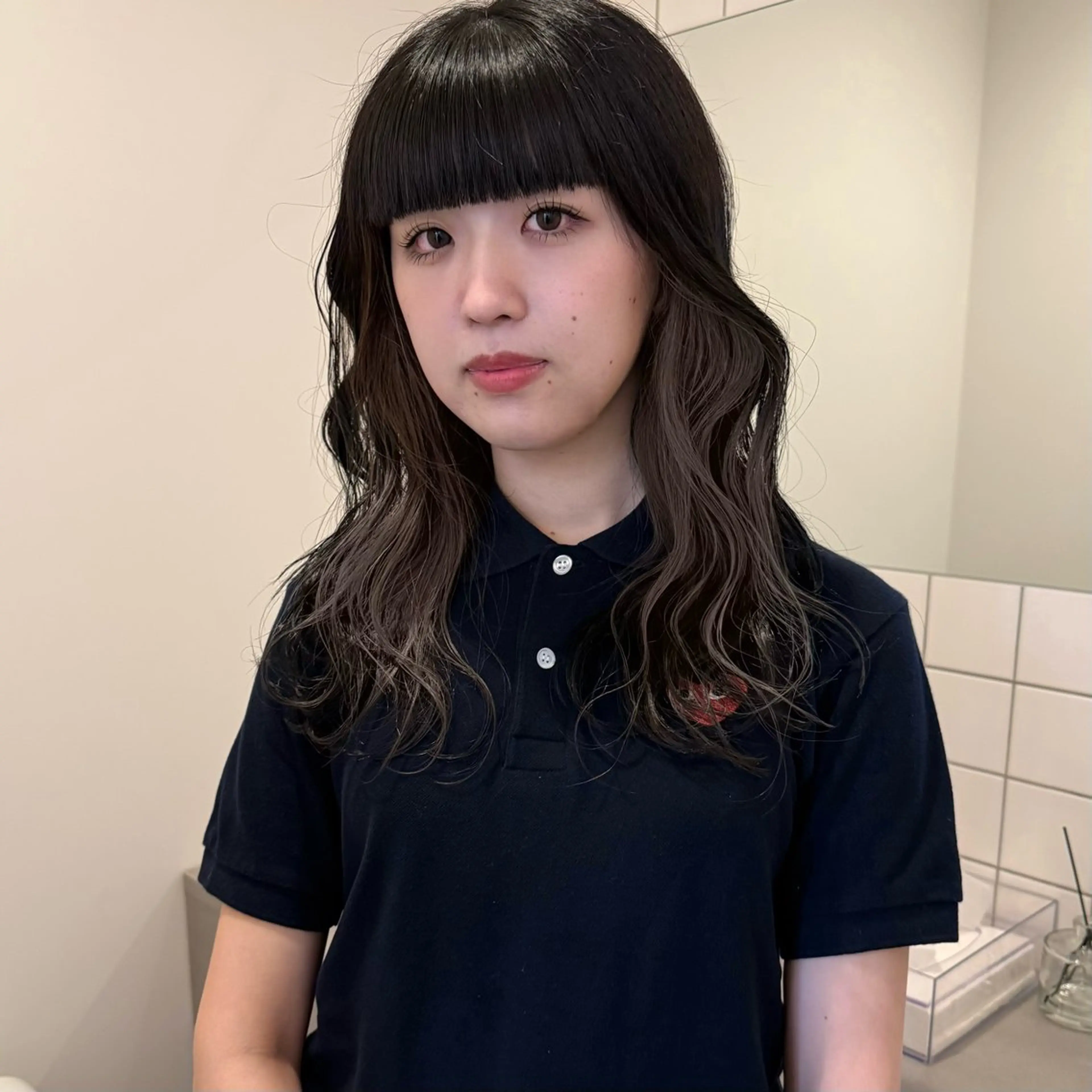 セミロング カット ヘアカラー 舟橋耀/ブリーチカラ ー/レイヤーカットのヘアスタイル