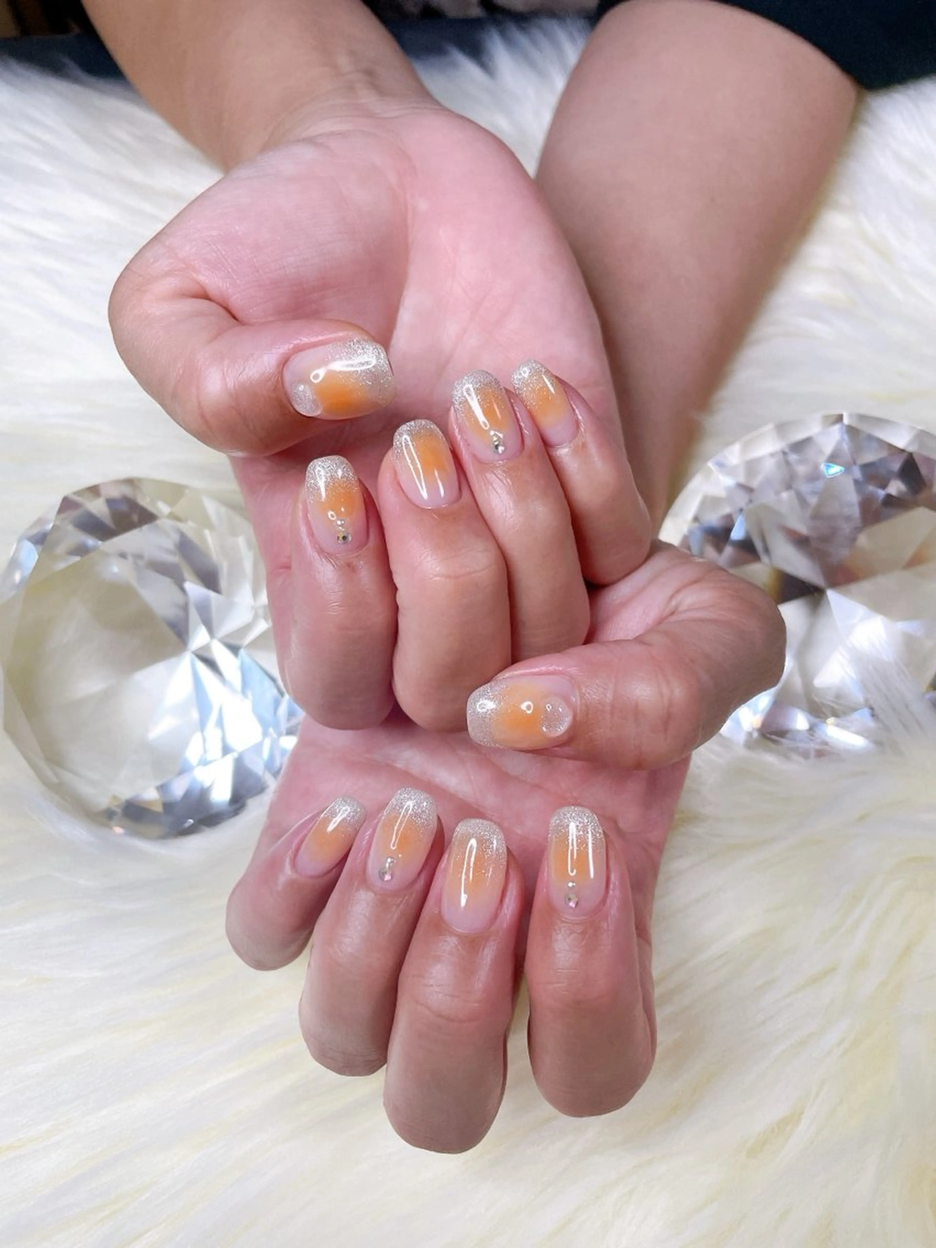 ネイル チークネイル ワンホンネイル cherish nailのネイルデザイン