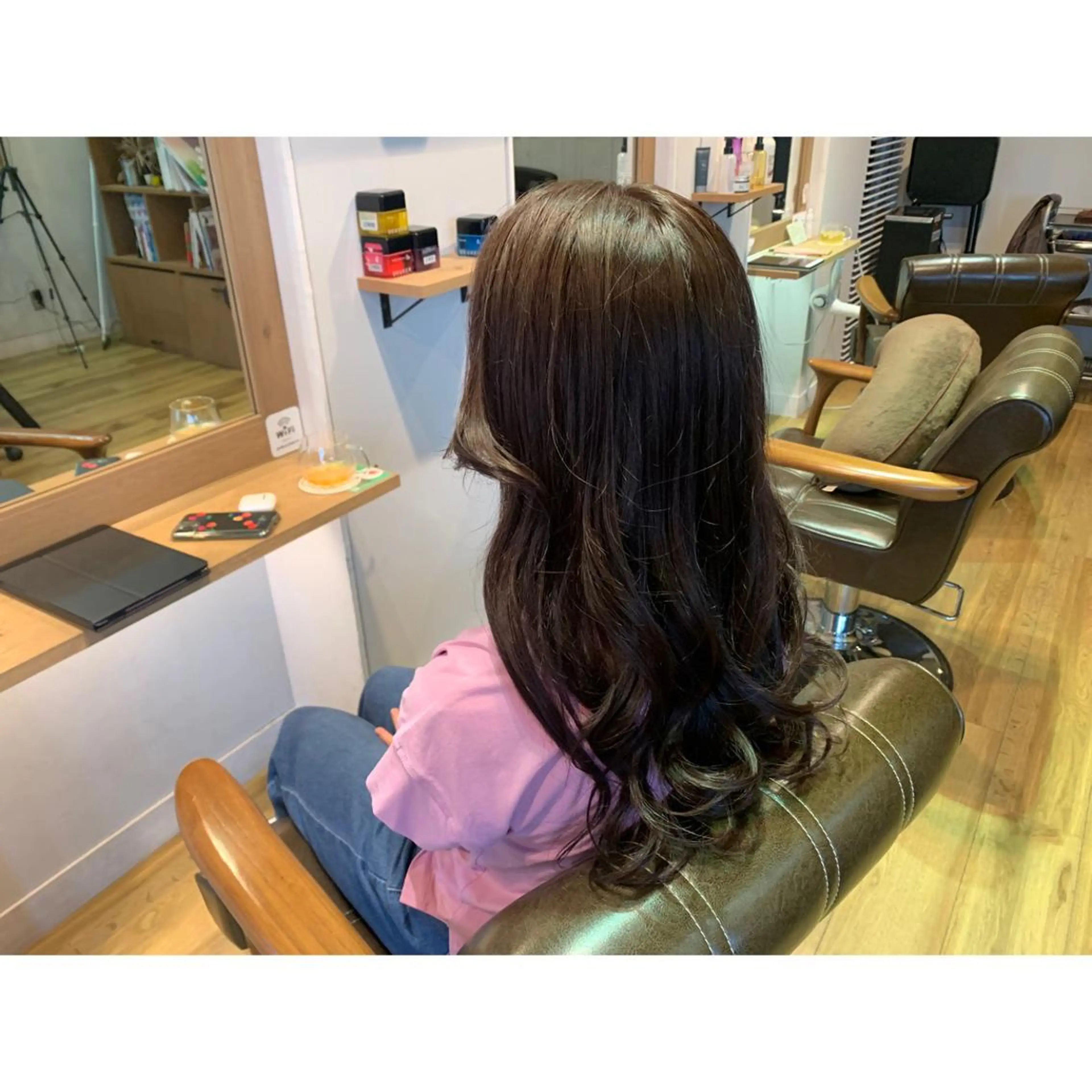 ロング カラー アッシュ ラベンダーカラー ラベンダーアッシュ ヘアカラー トリートメント ツキダテ ユイのヘアスタイル