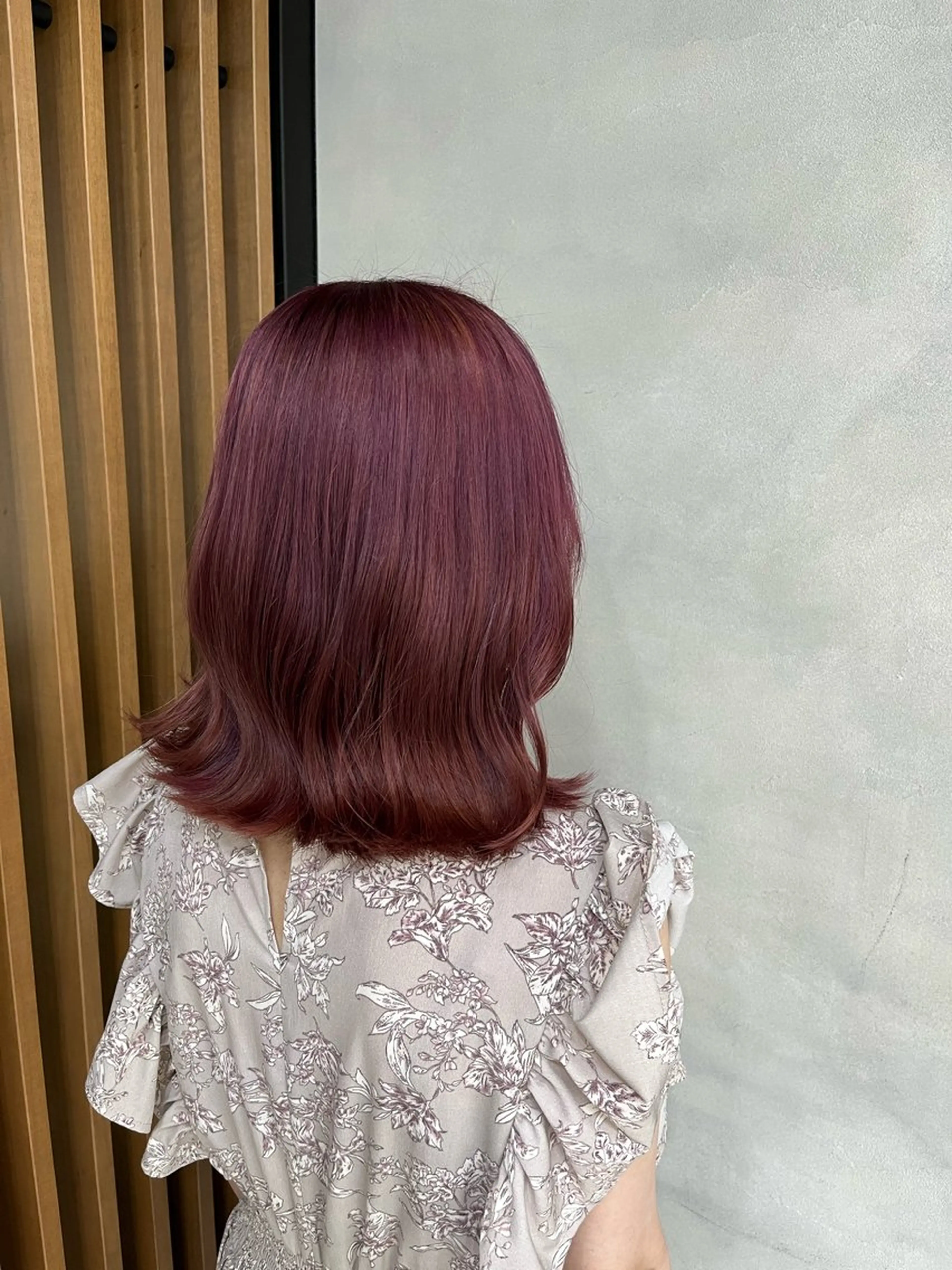 ミディアム 濱川響太レディース カットモデルのヘアスタイル