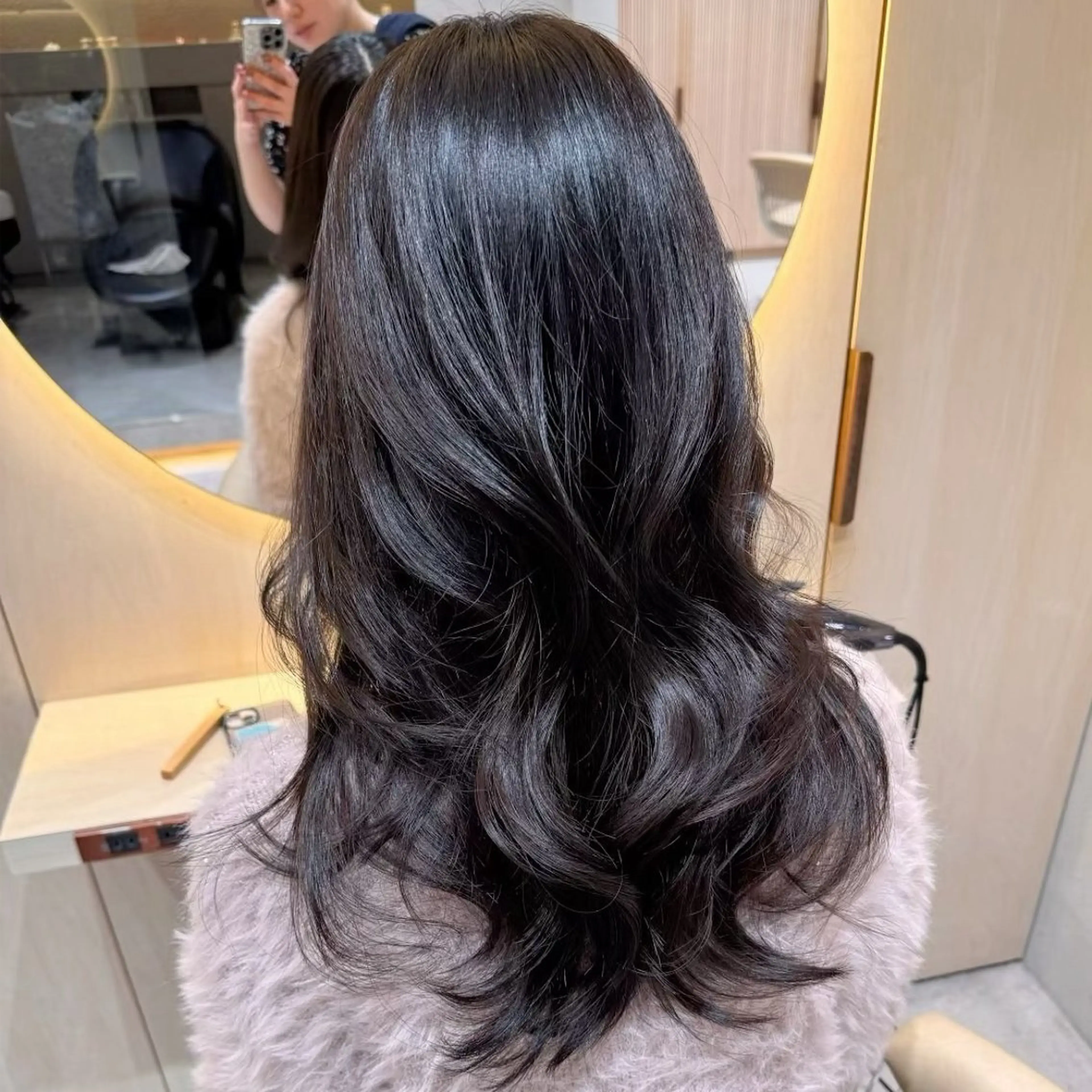 ロング カラー 似合わせカット カット ヘアカラー トリートメント レイヤー/髪質改善 Lond ambreのヘアスタイル