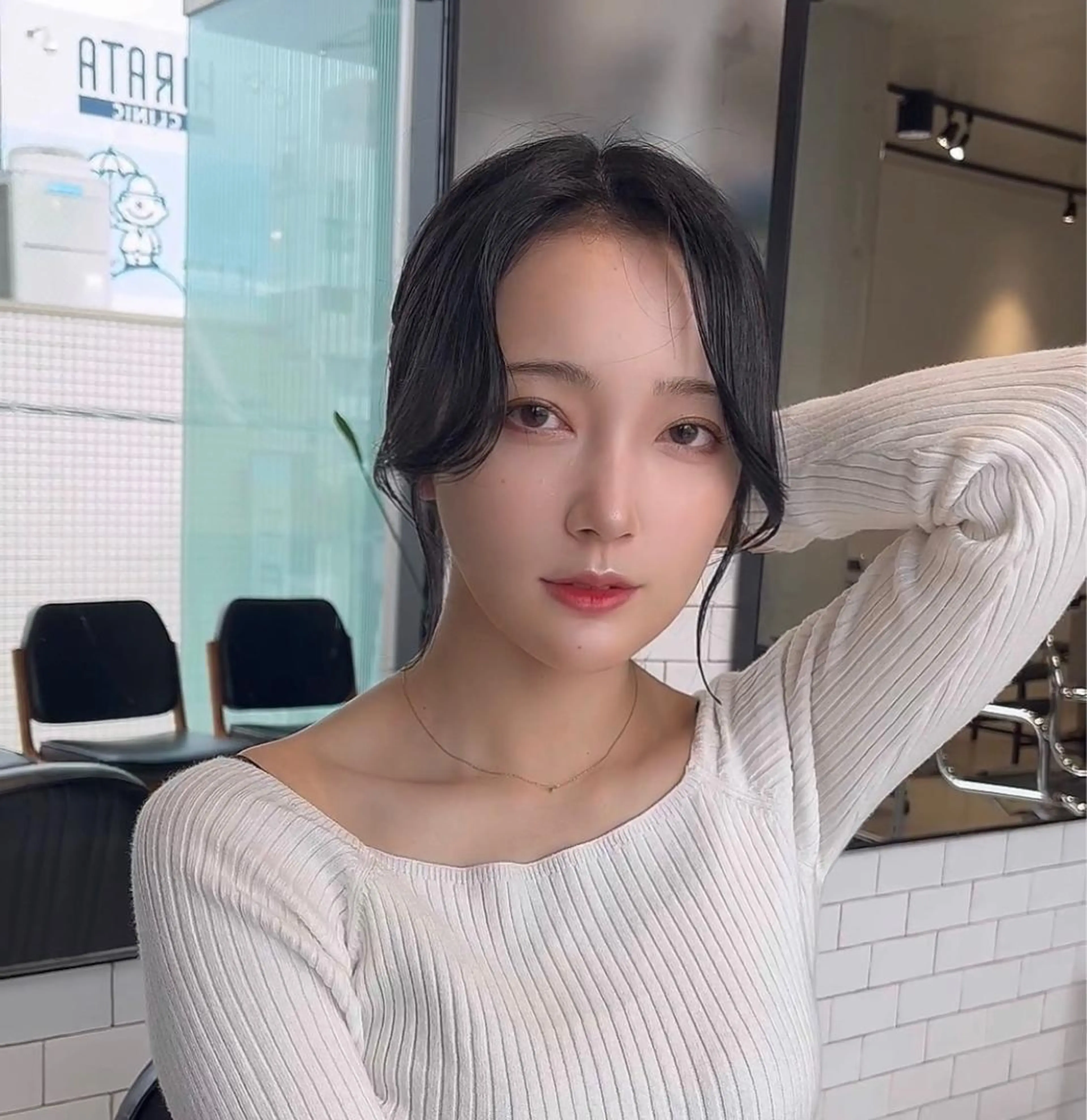 セミロング カット ヘアカラー トリートメント 🌫️大人韓国ヘア 🌫️naoyaのヘアスタイル