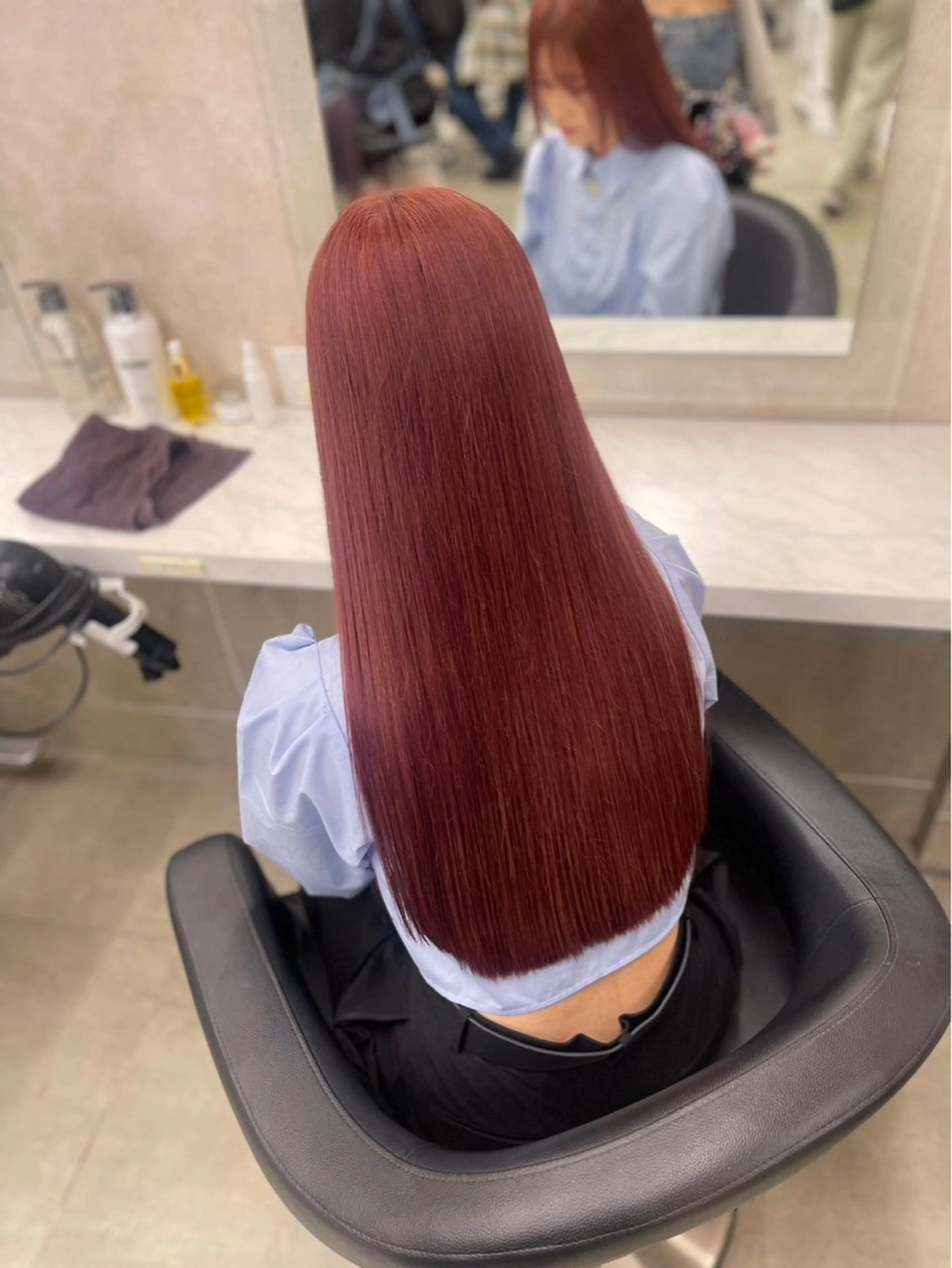 ロング カラー トリートメント 渋谷🥇透明感カラー 特化美容師のヘアスタイル