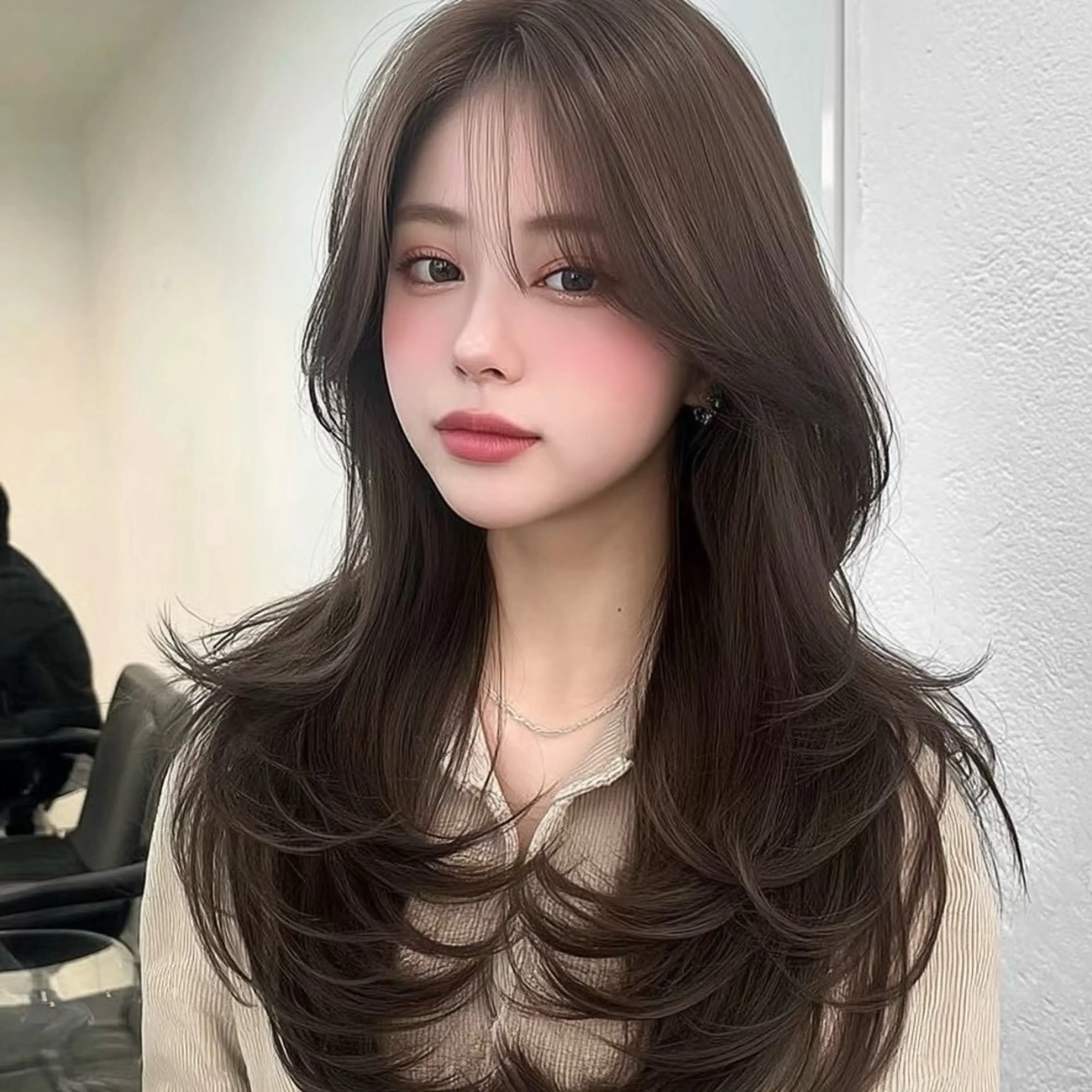 ロング 髪質改善 韓国風ヘア トリートメント hina/艶カラー/ 縮毛矯正/梅田のヘアスタイル