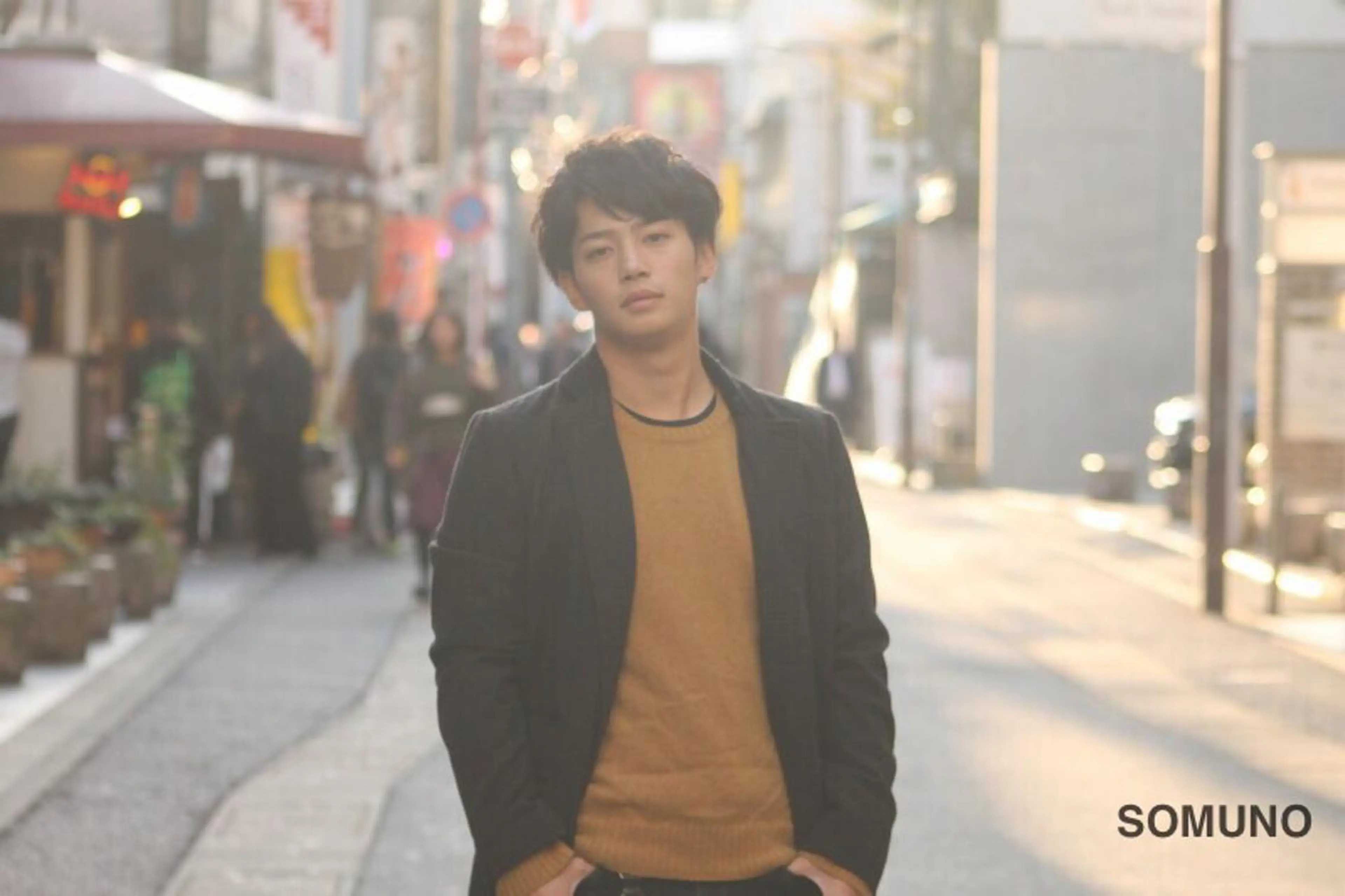 ミディアム メンズ ミディアムパーマ メンズパーマ ソムノ所属・田村 竜一のヘアスタイル