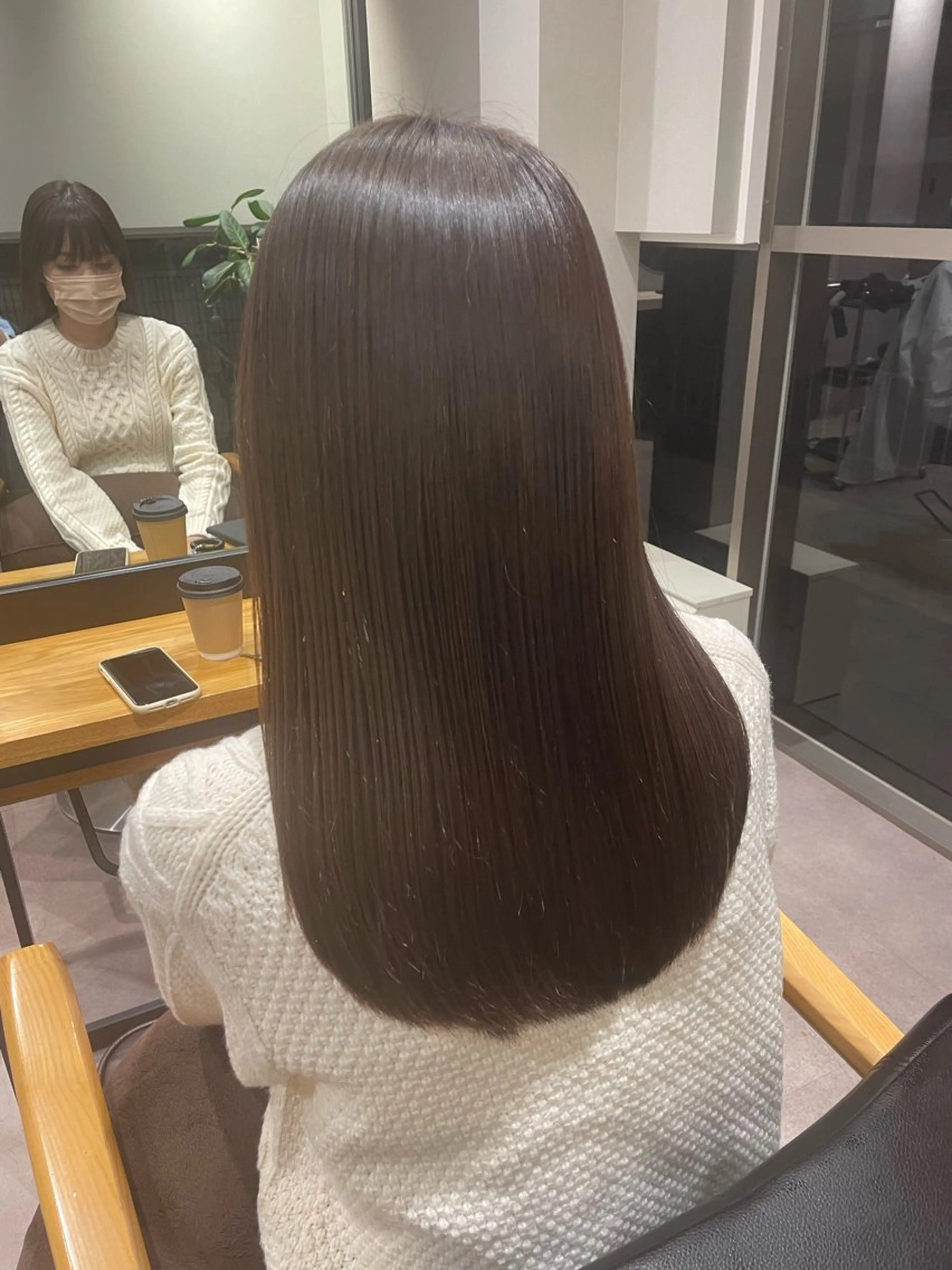 ロング カット 縮毛矯正 韓国風/オシャレ /縮毛矯正/滝口琴未のヘアスタイル