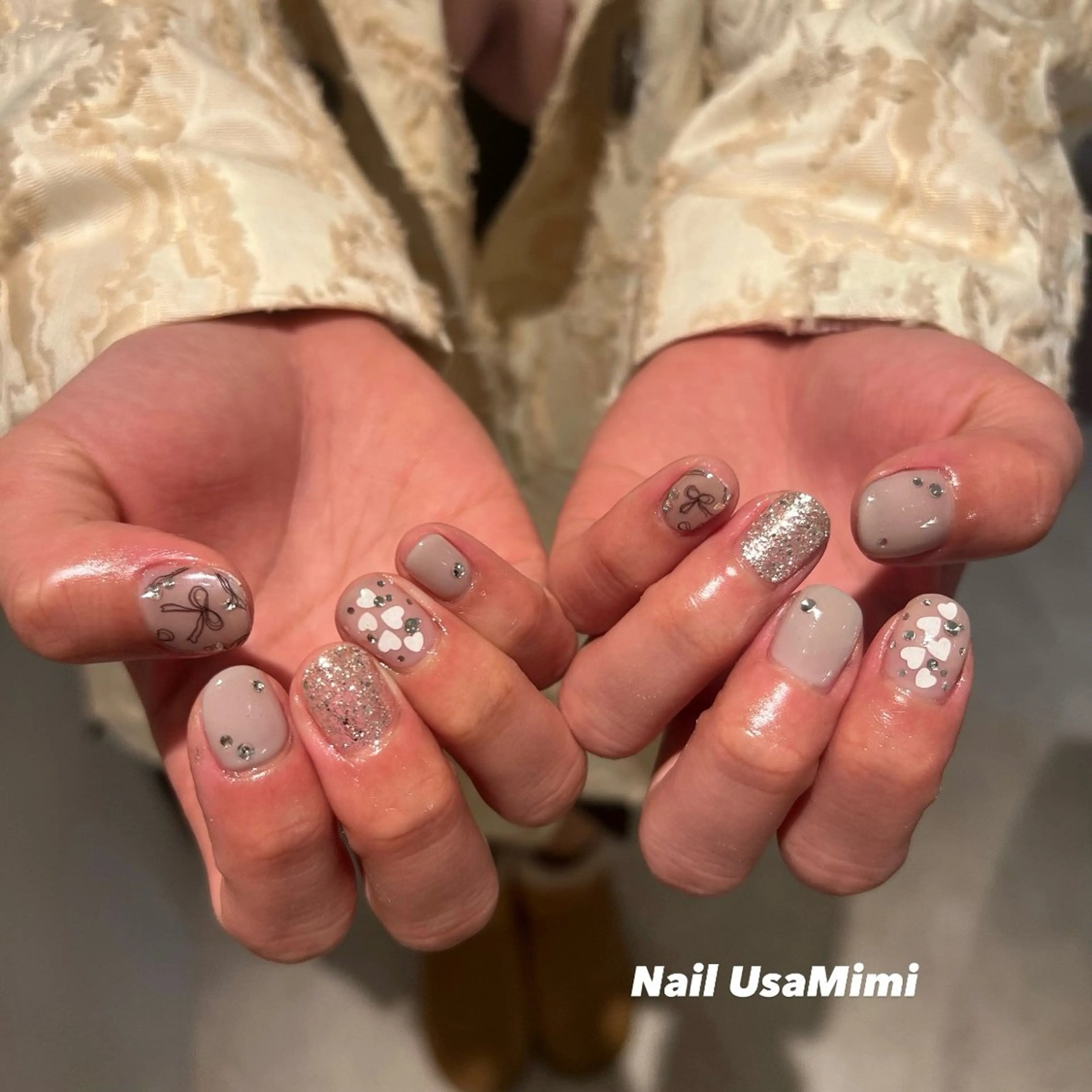 ネイル アートネイル ジェルネイル グラデーション 韓国ネイル ワンカラーネイル ハンドネイル 本町NailUsa Mimi RIKOのネイルデザイン