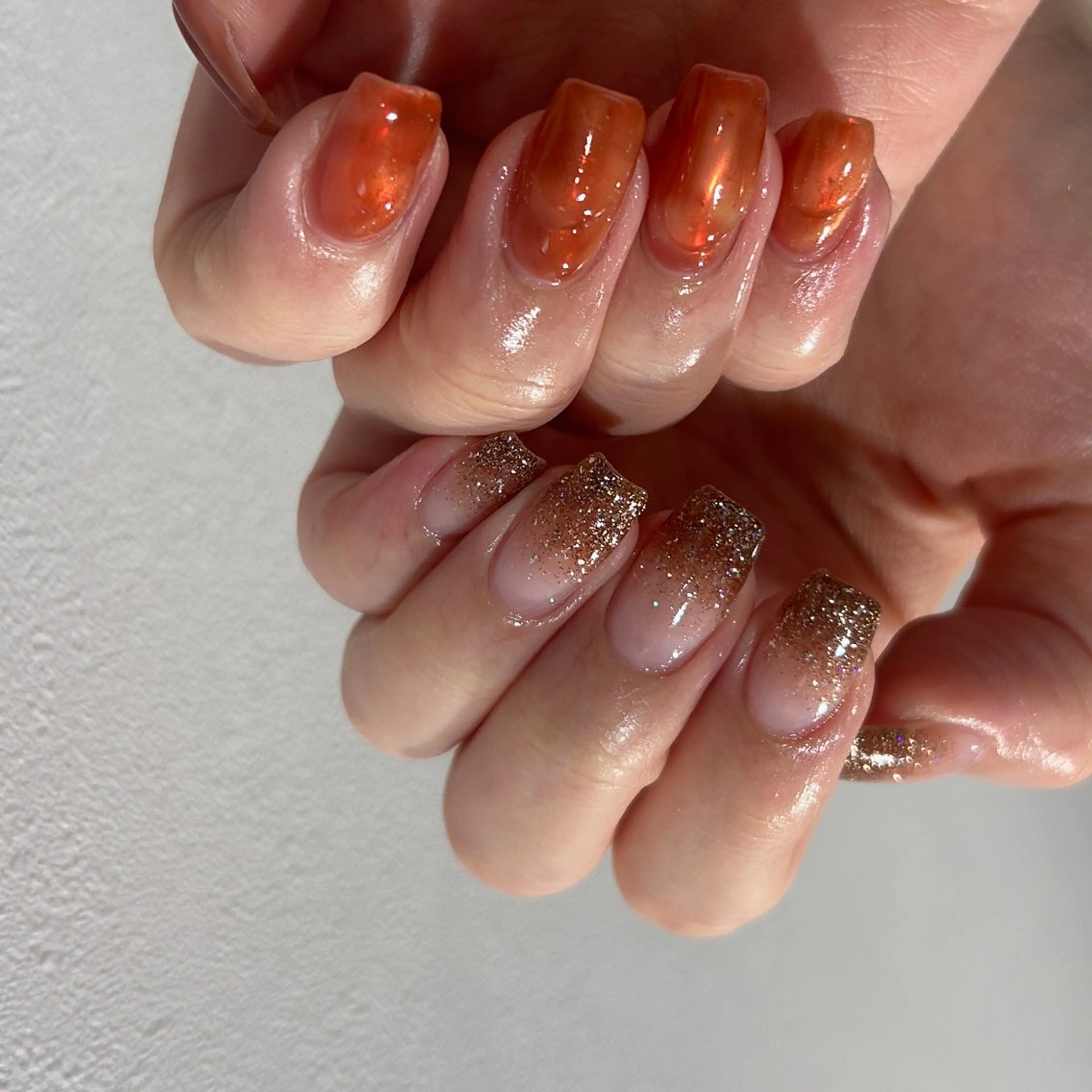 ネイル ハンドネイル NINEnami ニュアンスネイルのネイルデザイン