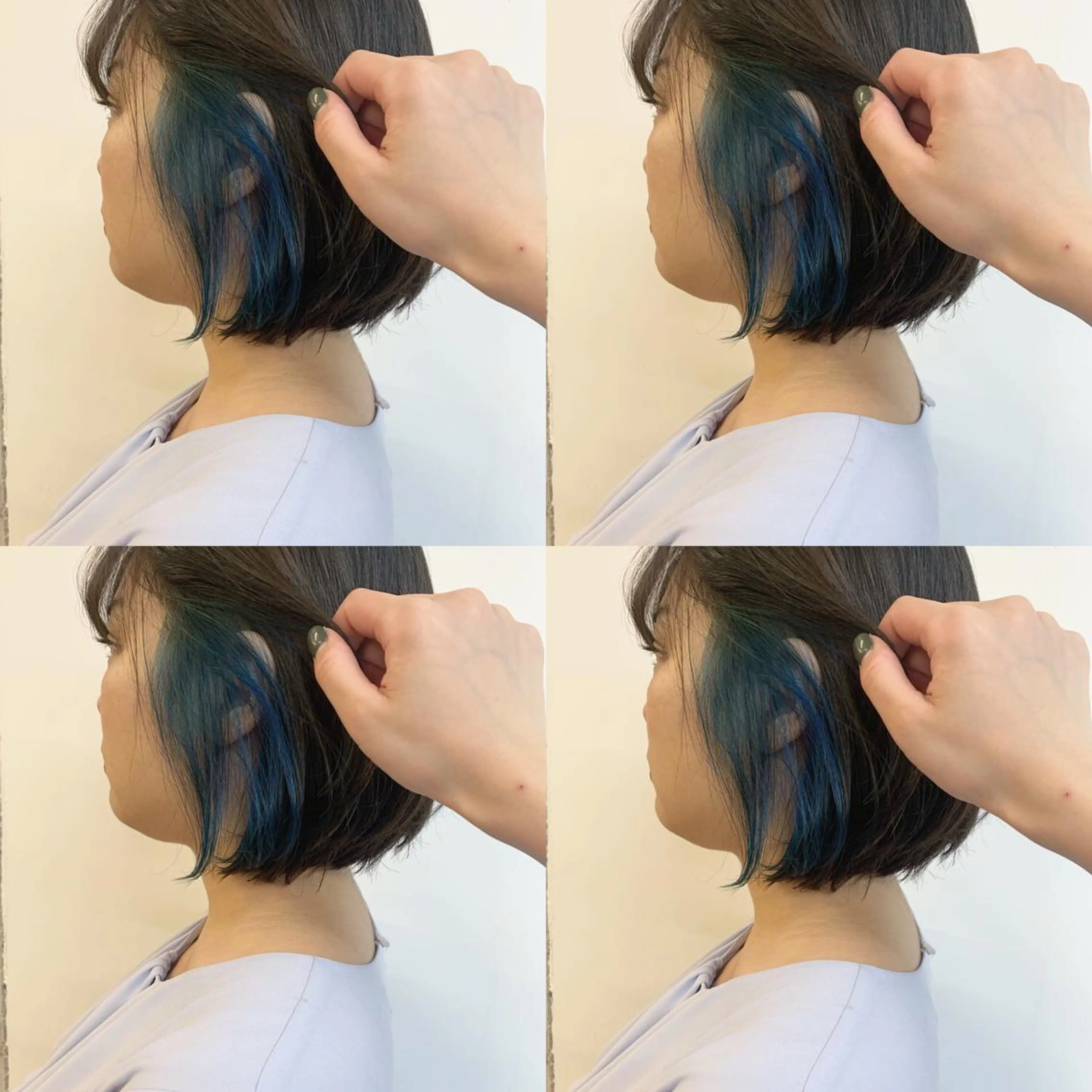 カラー 透明感/オリーブ/ グレージュ/YUKAのヘアスタイル