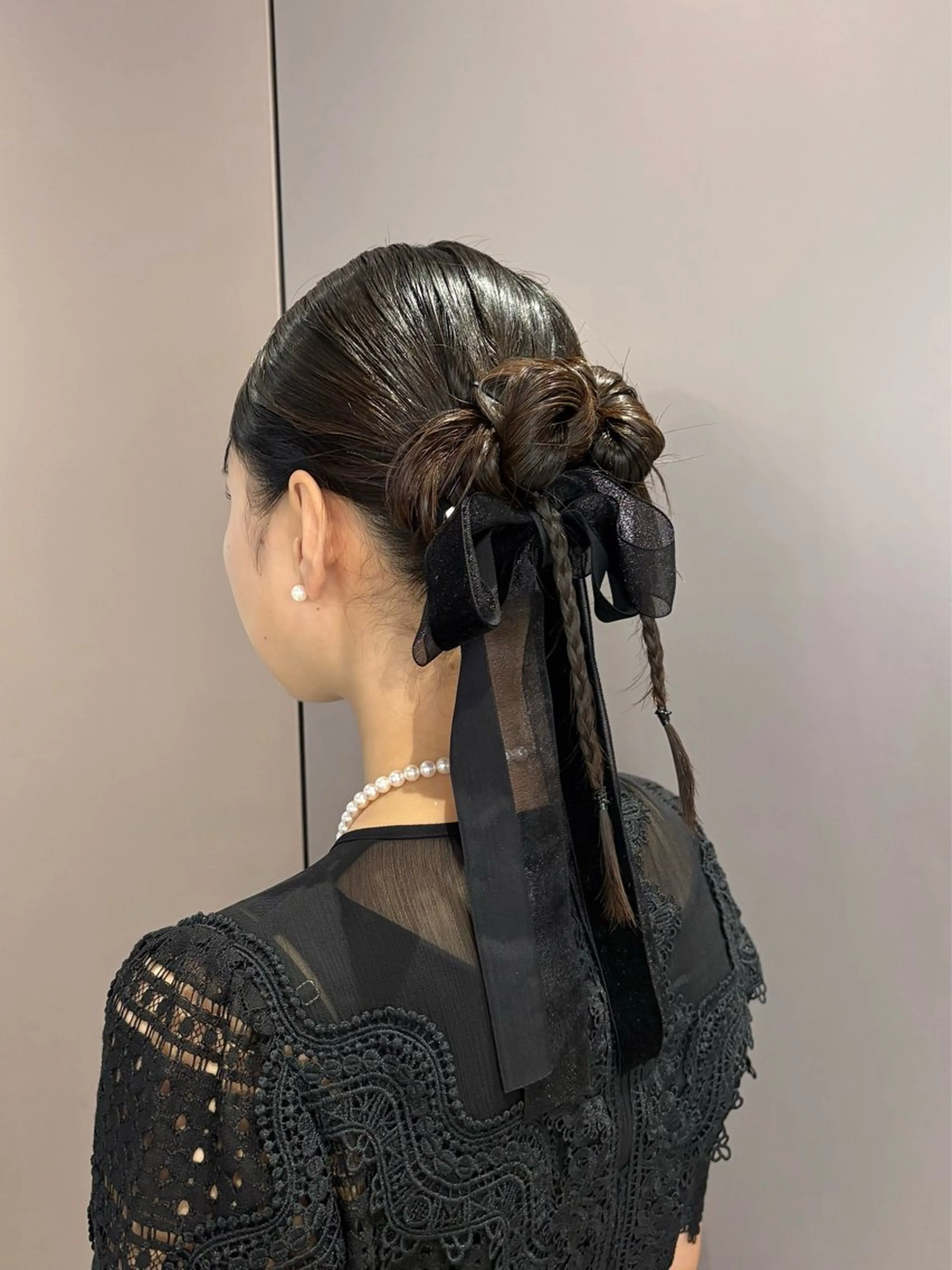 ミディアム ヘアセット 韓国/透明感カラー さなのヘアスタイル