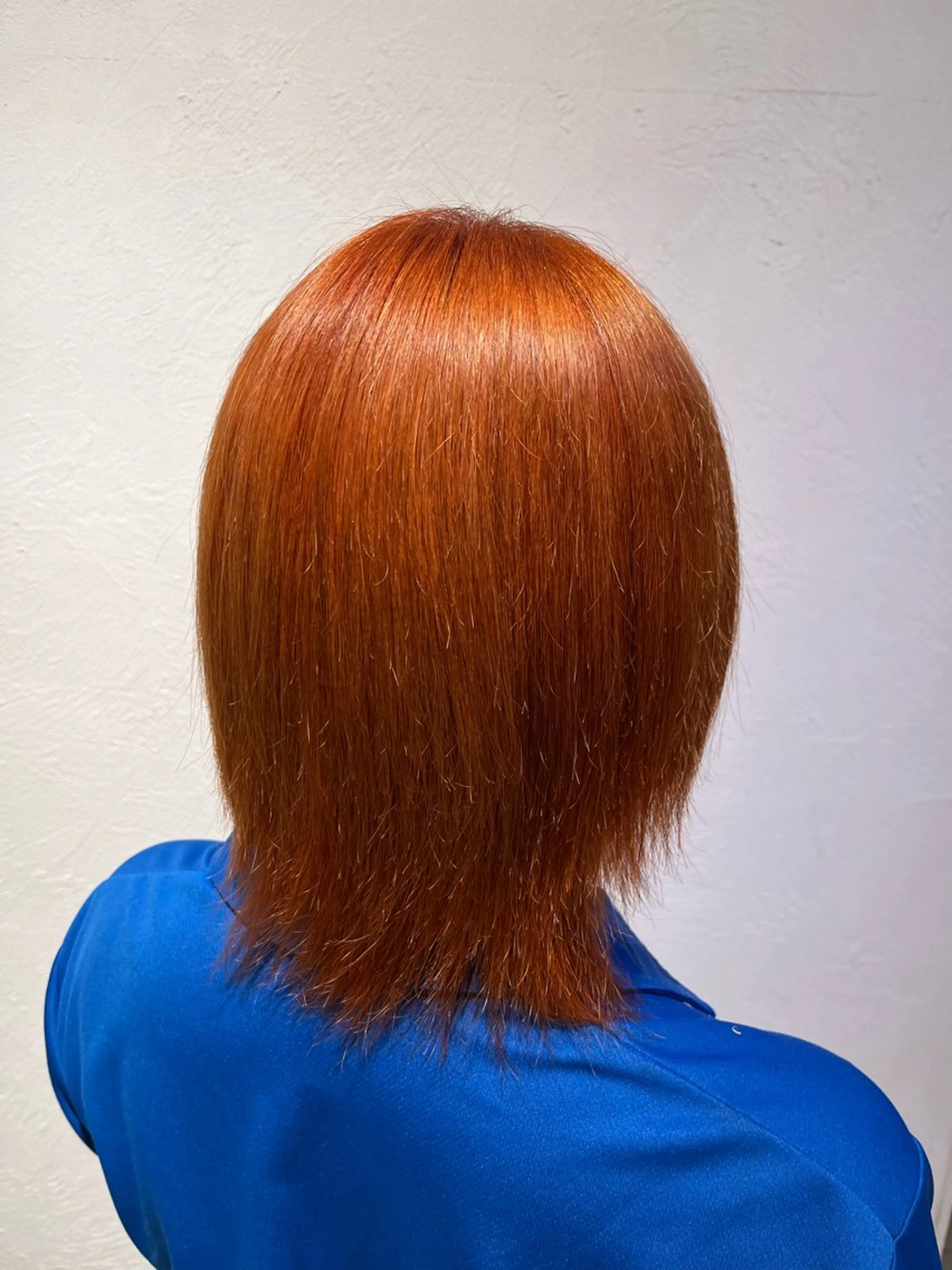 ショート カラー ブリーチ オレンジ ヘアカラー recta所属・橋本 佑哉のヘアスタイル