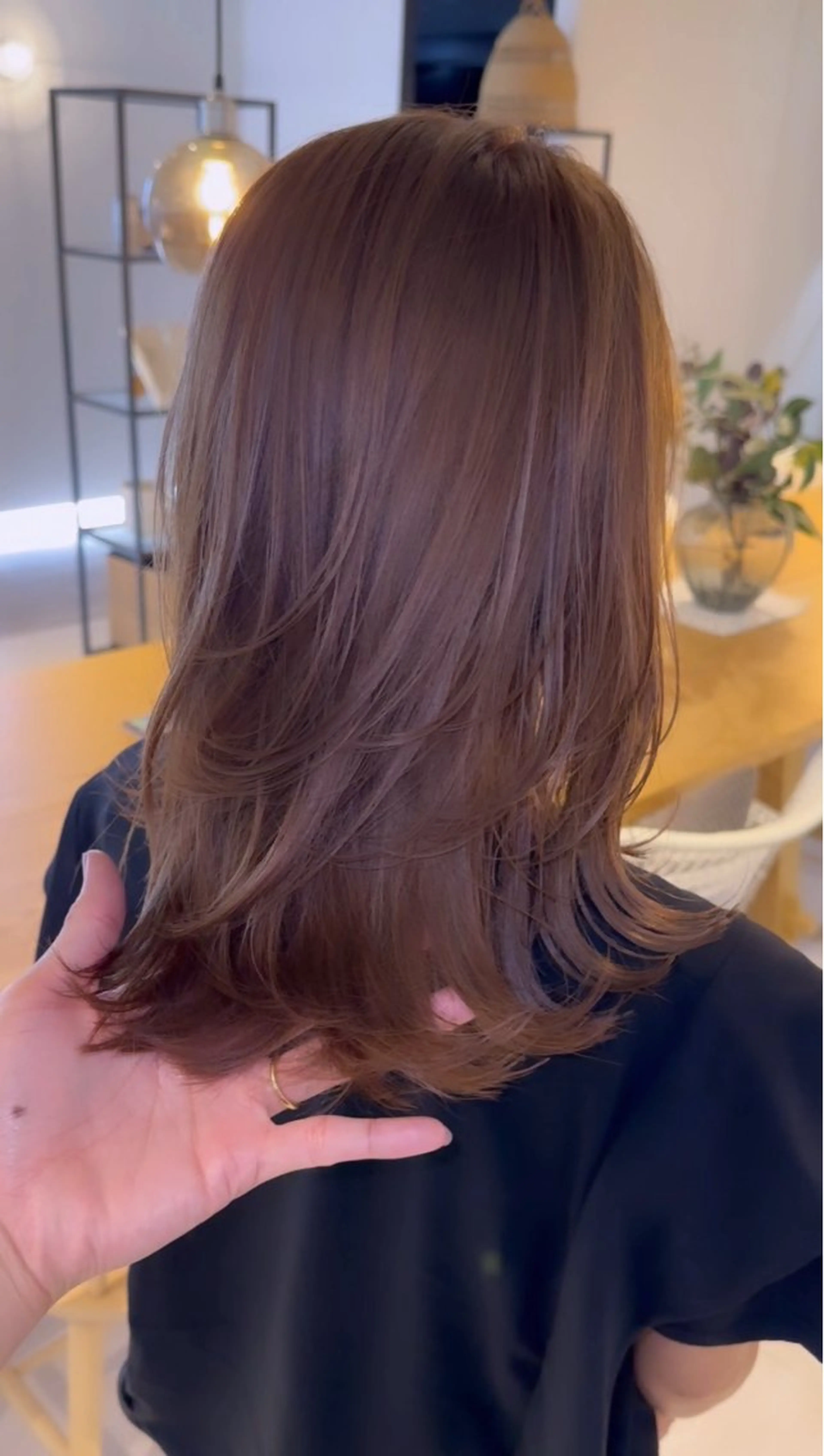 セミロング カラー カット ヘアカラー schon 仙台のヘアスタイル