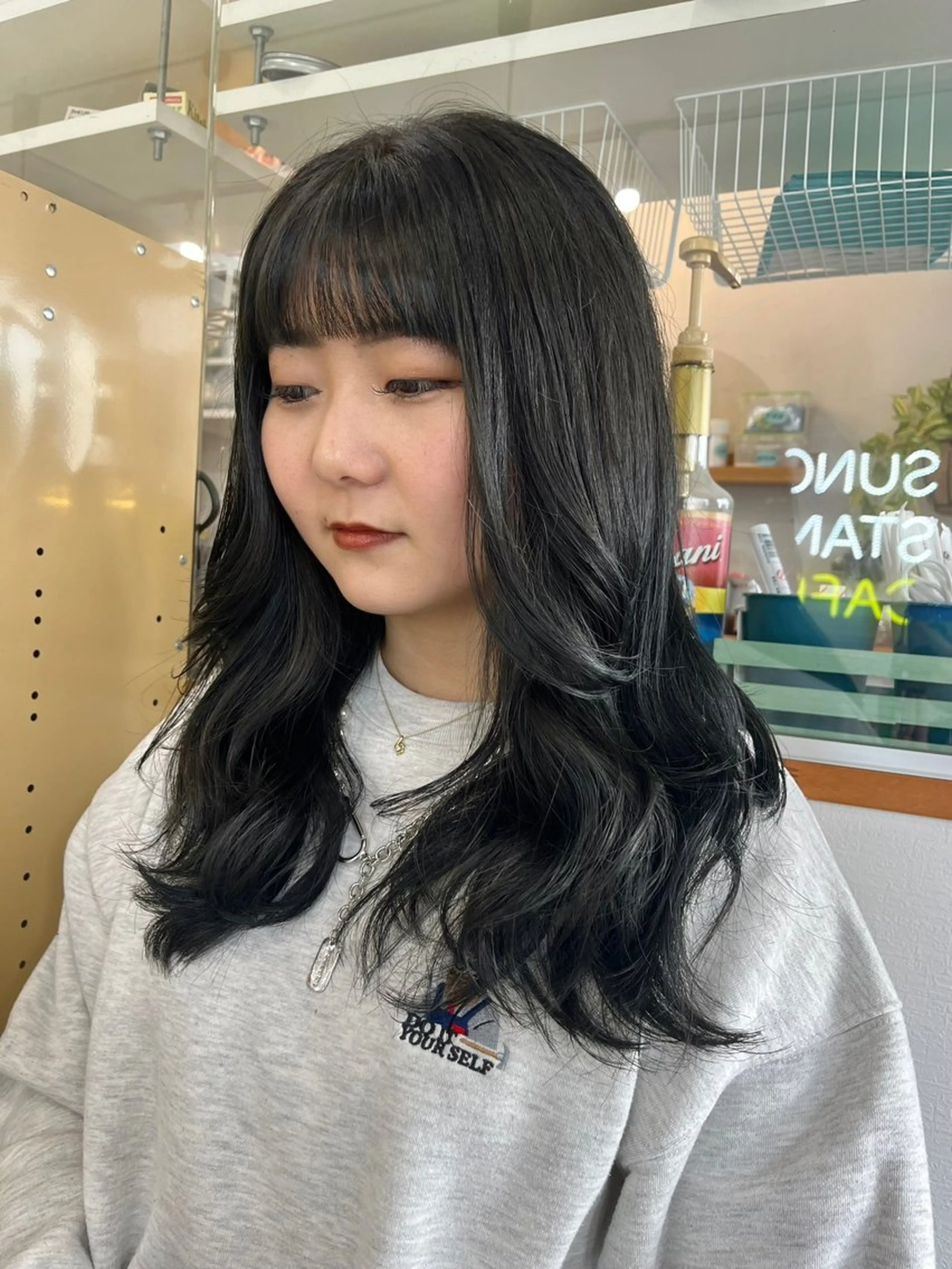 ロング カラー カット ヘアカラー トリートメント 🌼sunc HINAMI🌼のヘアスタイル