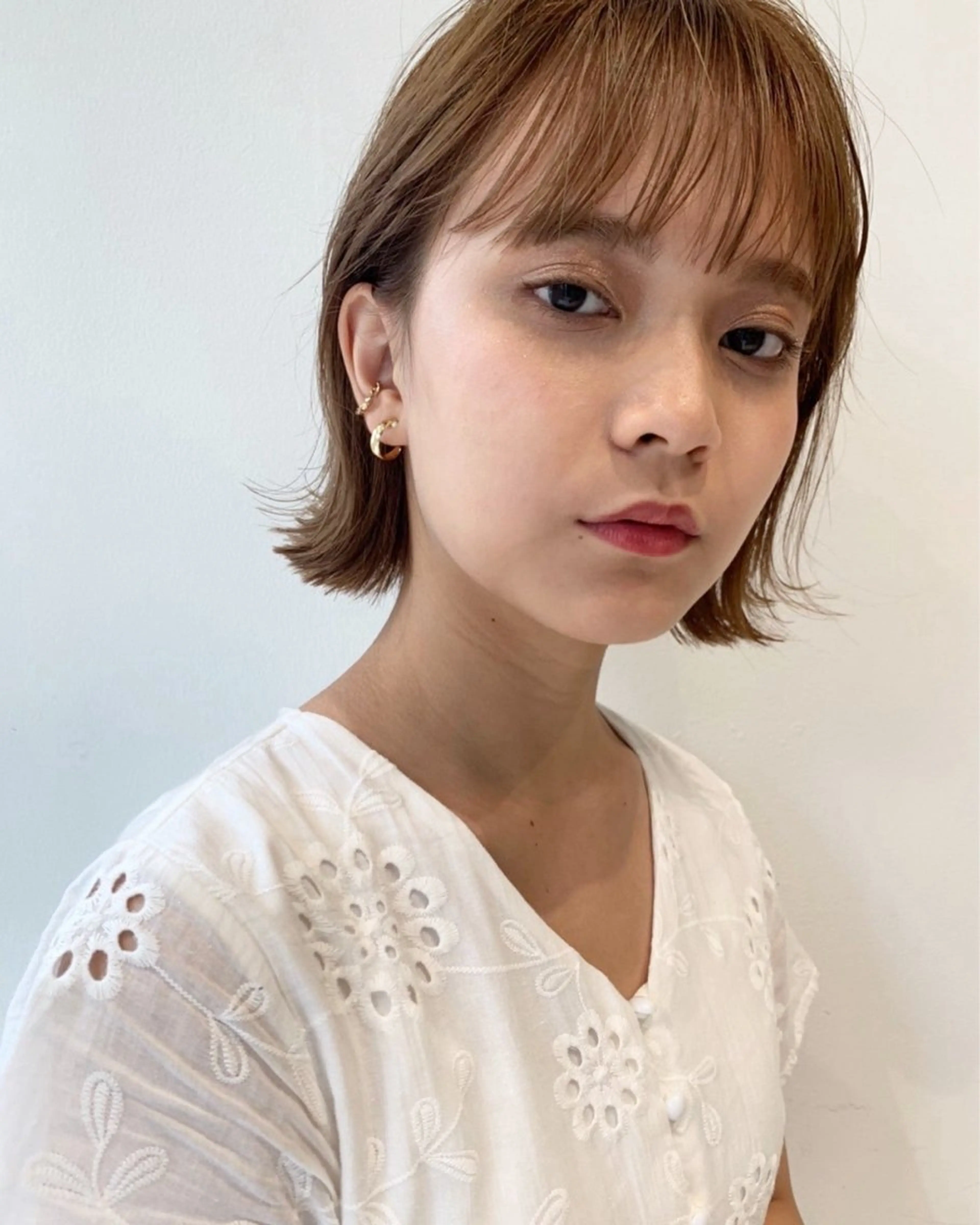 ショート ボブ 外ハネヘア Glimpse  大濠店所属・赤嶺/メンズカット メンズパーマのヘアスタイル