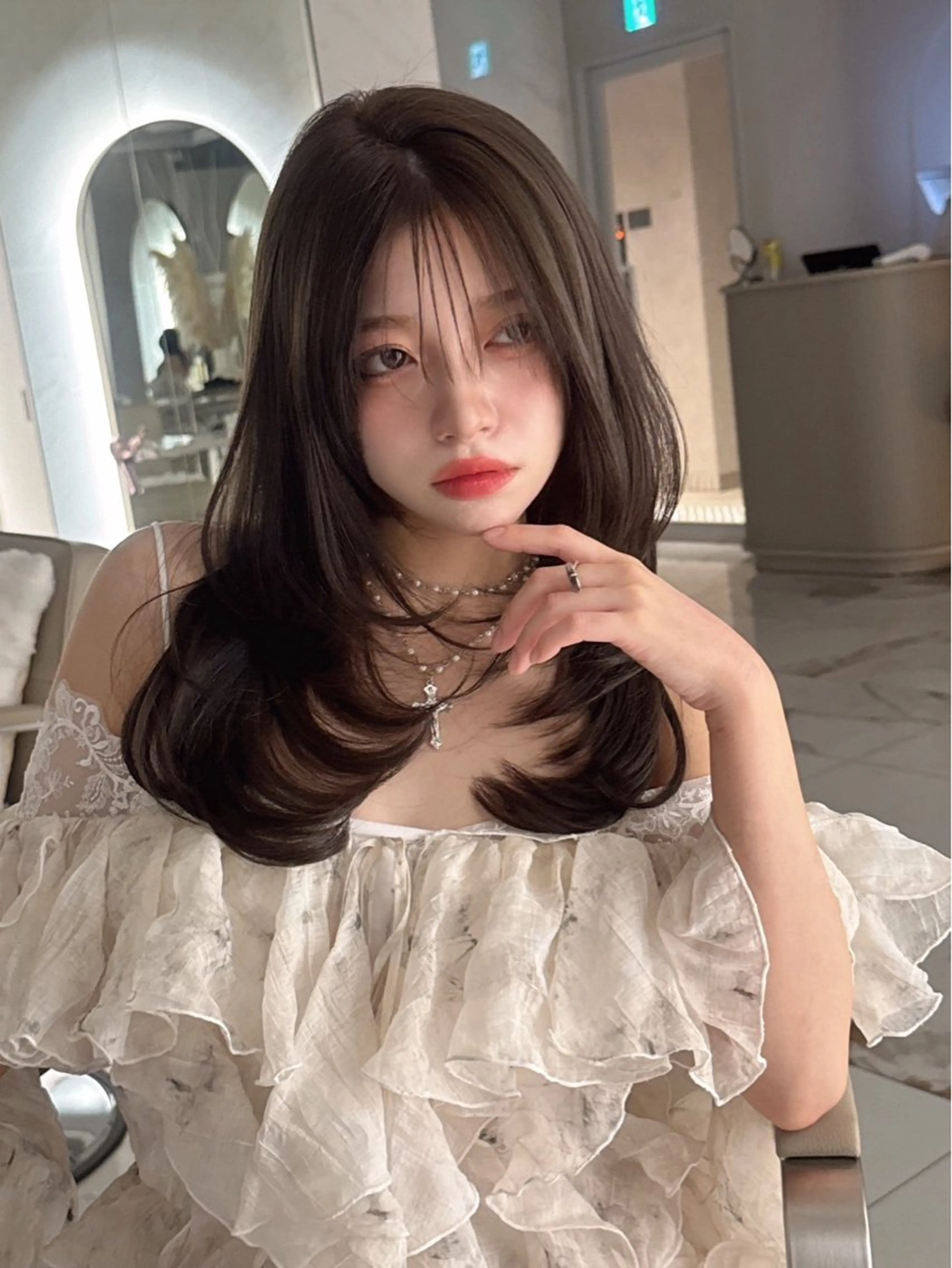 セミロング カラー カット ヘアカラー トリートメント 栄美容師/kiti /ボブ/ケントのヘアスタイル