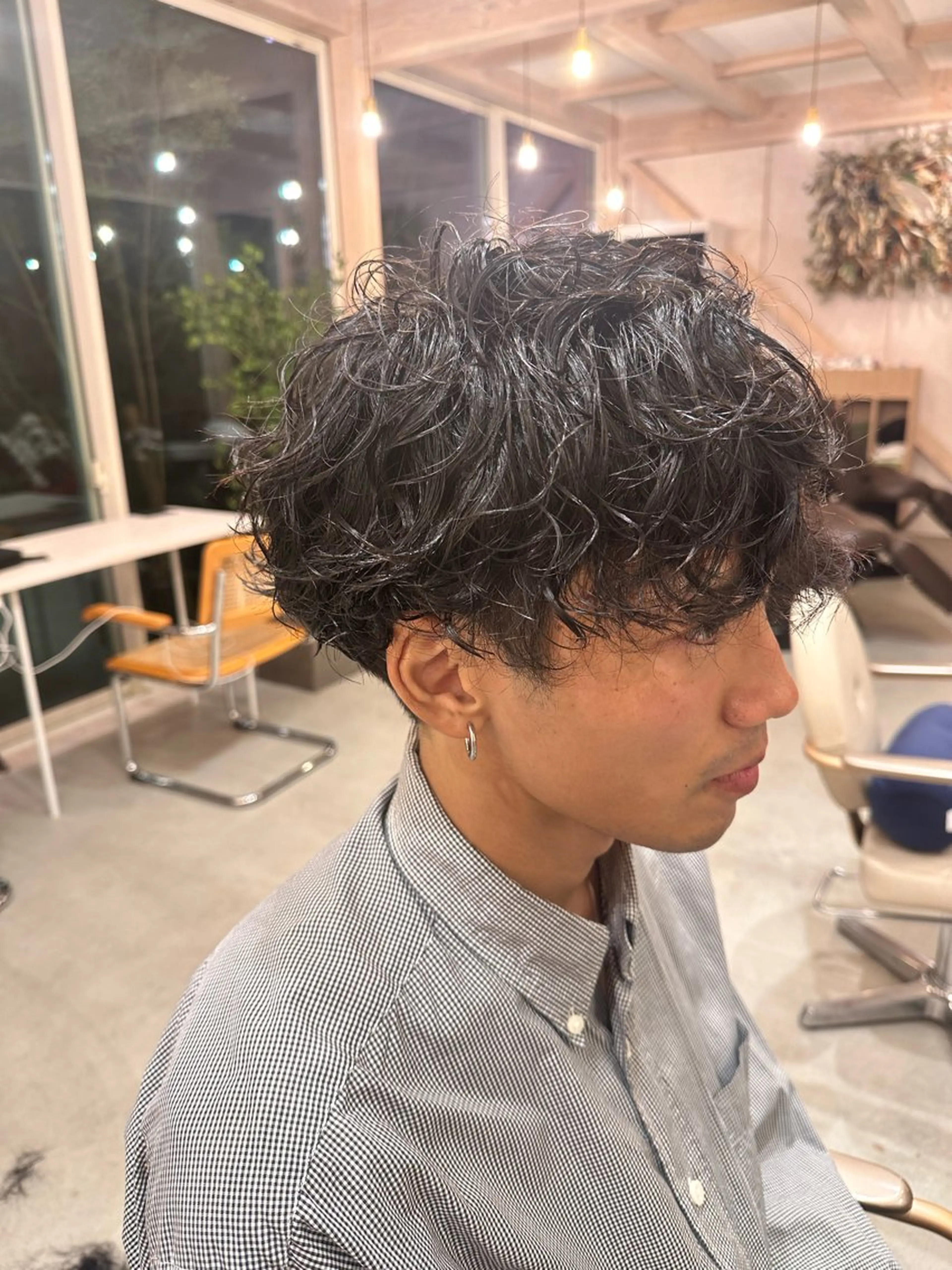 パーマ メンズ メンズパーマ and c所属・NISHI （ニシ）のヘアスタイル