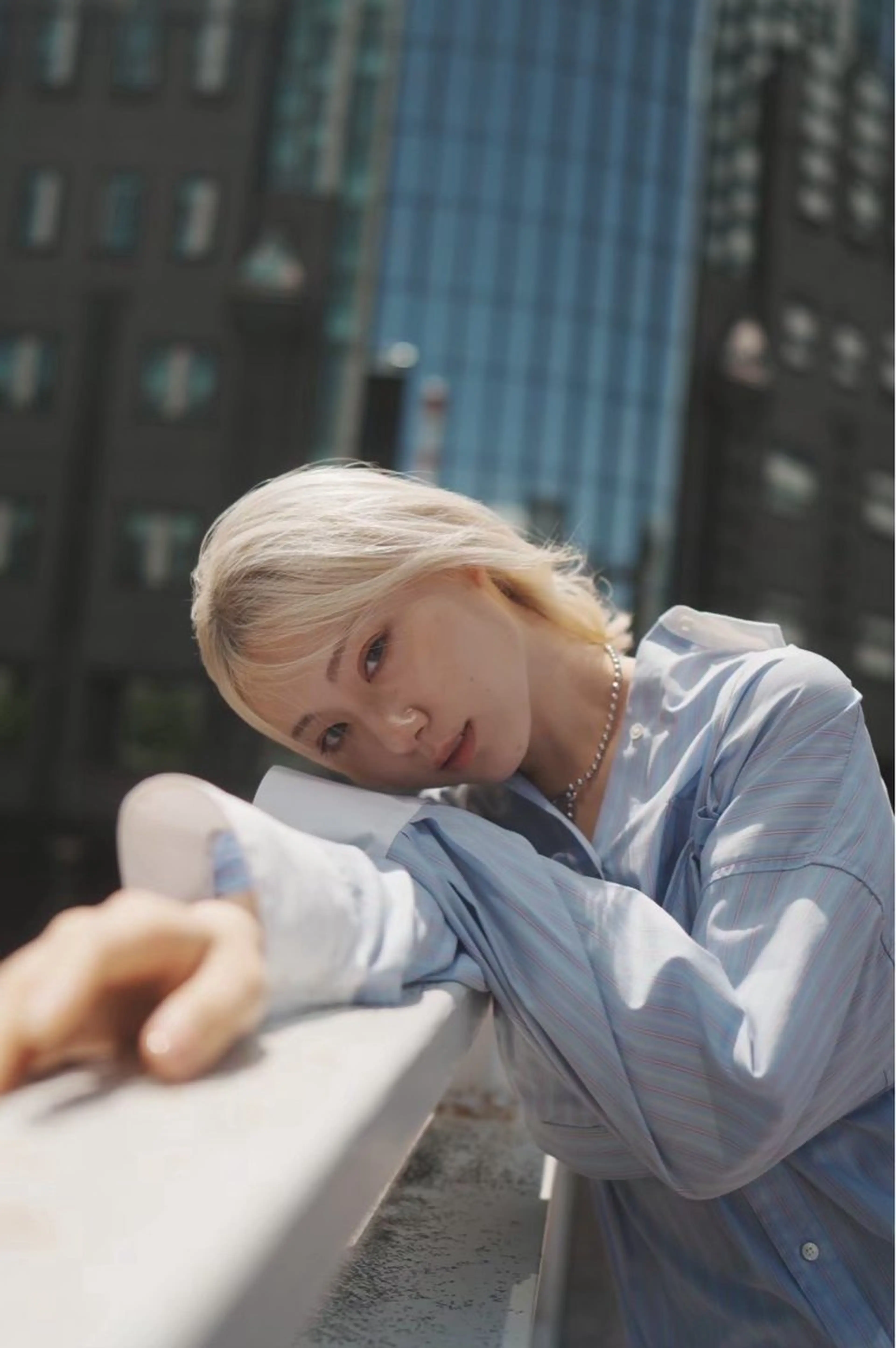 セミロング 💖大人韓国ヘア💖 韓国艶カラー【銀座】のヘアスタイル