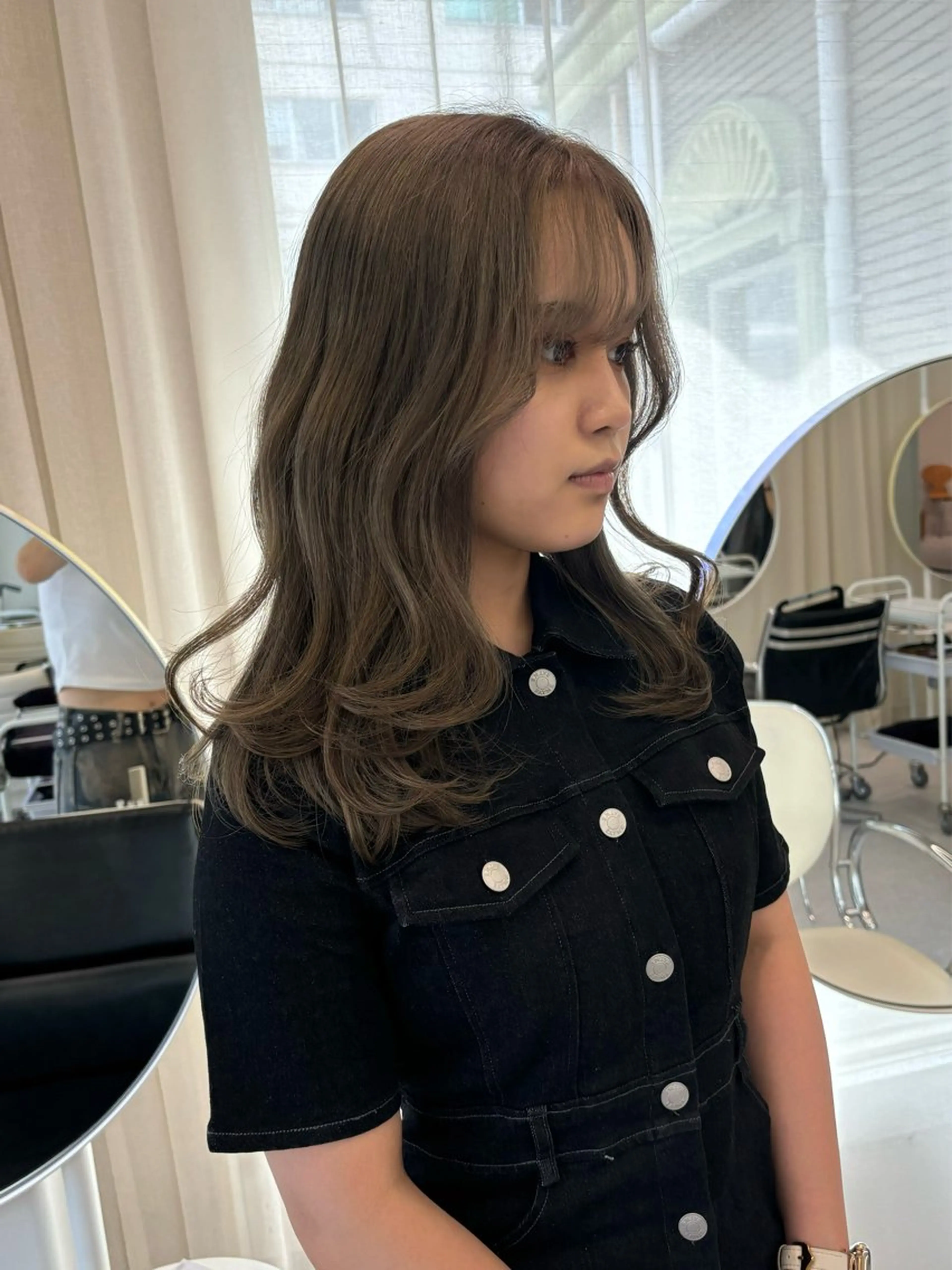 ロング ヘアカラー トリートメント 韓国レイヤー/ヘア カラー🎀ayamiのヘアスタイル