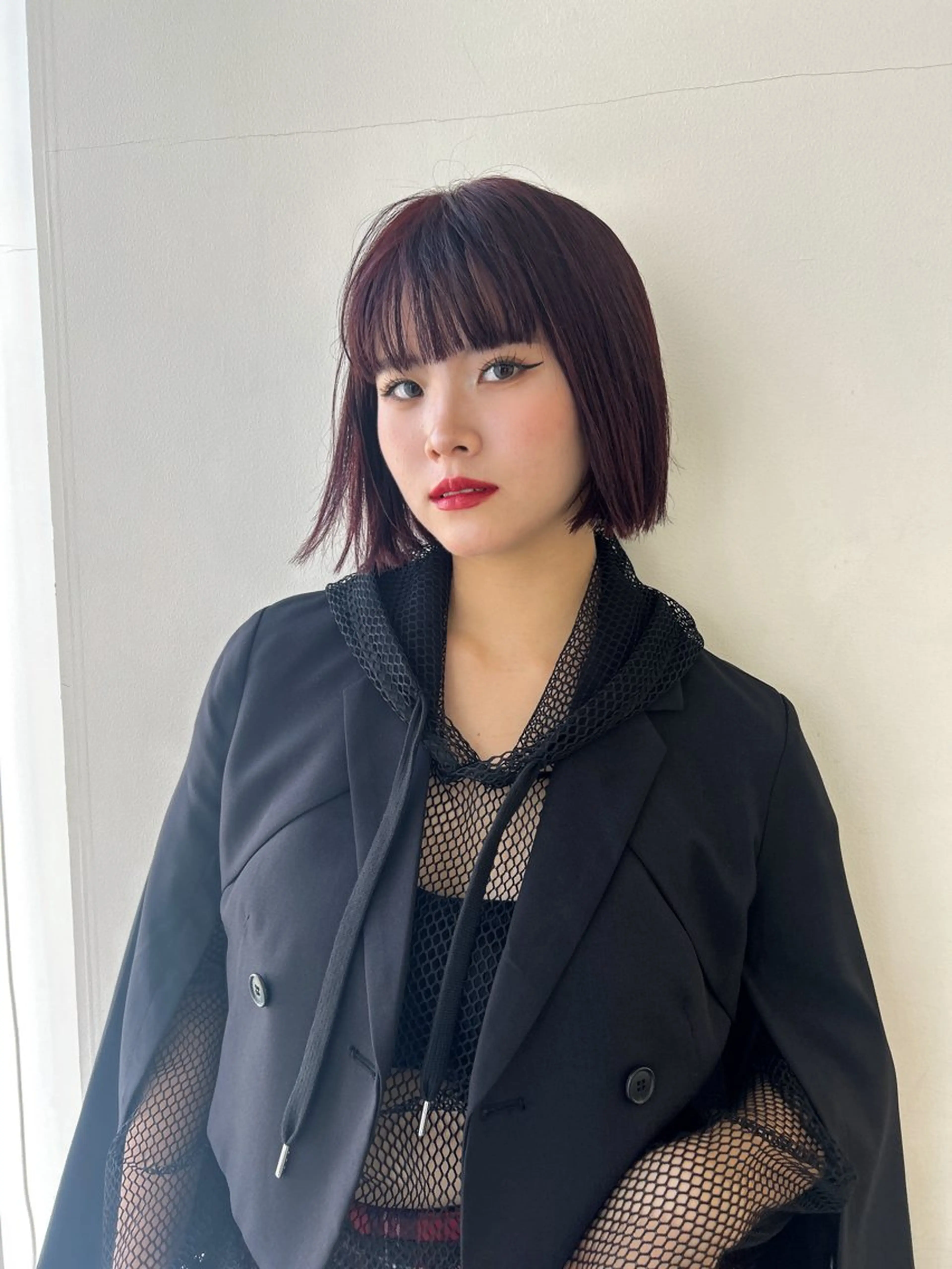 ショート ボブ 大谷美佳/レイヤー カット/ツヤ髪のヘアスタイル