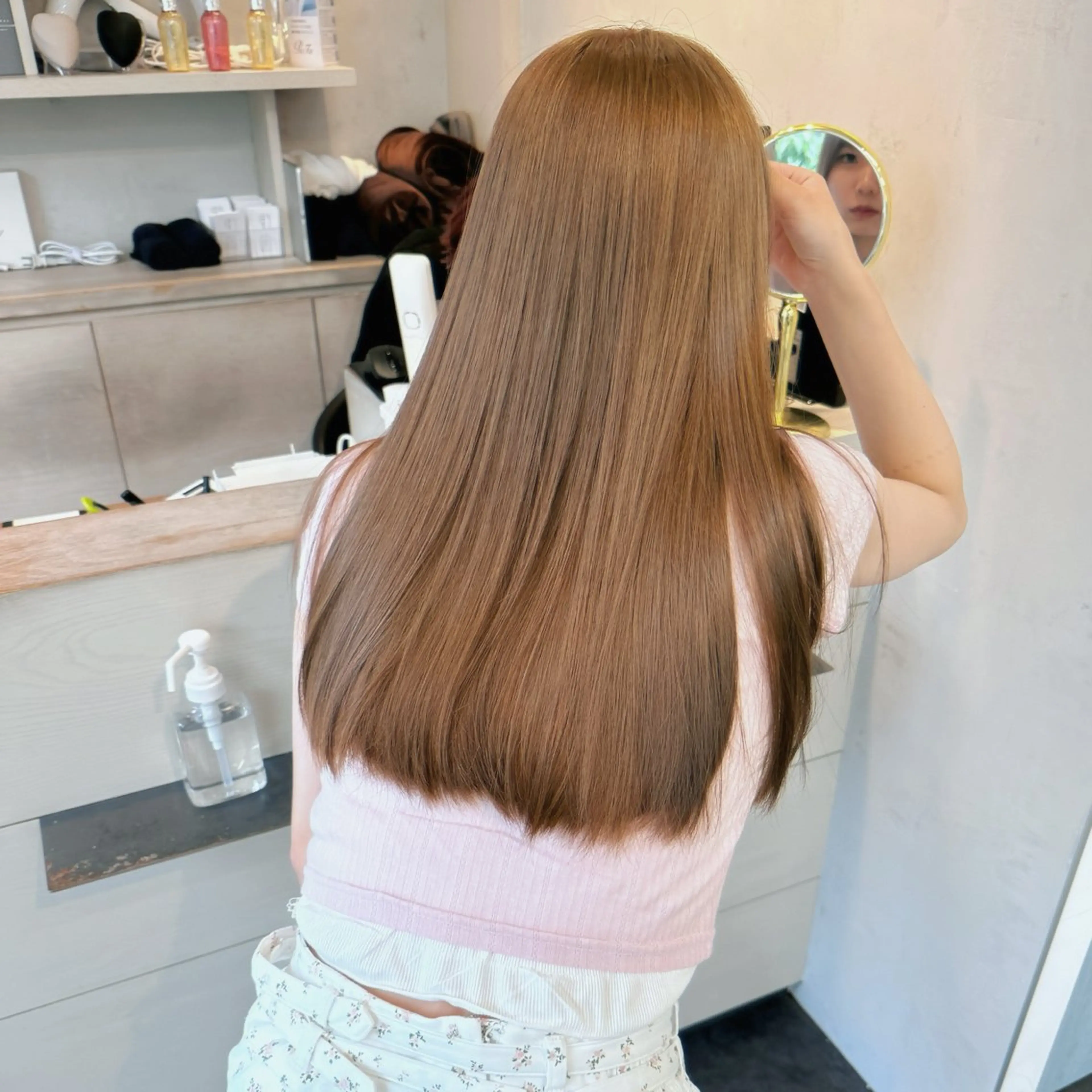 セミロング ヘアカラー 髪質改善カラー/ 表参道/こはるのヘアスタイル