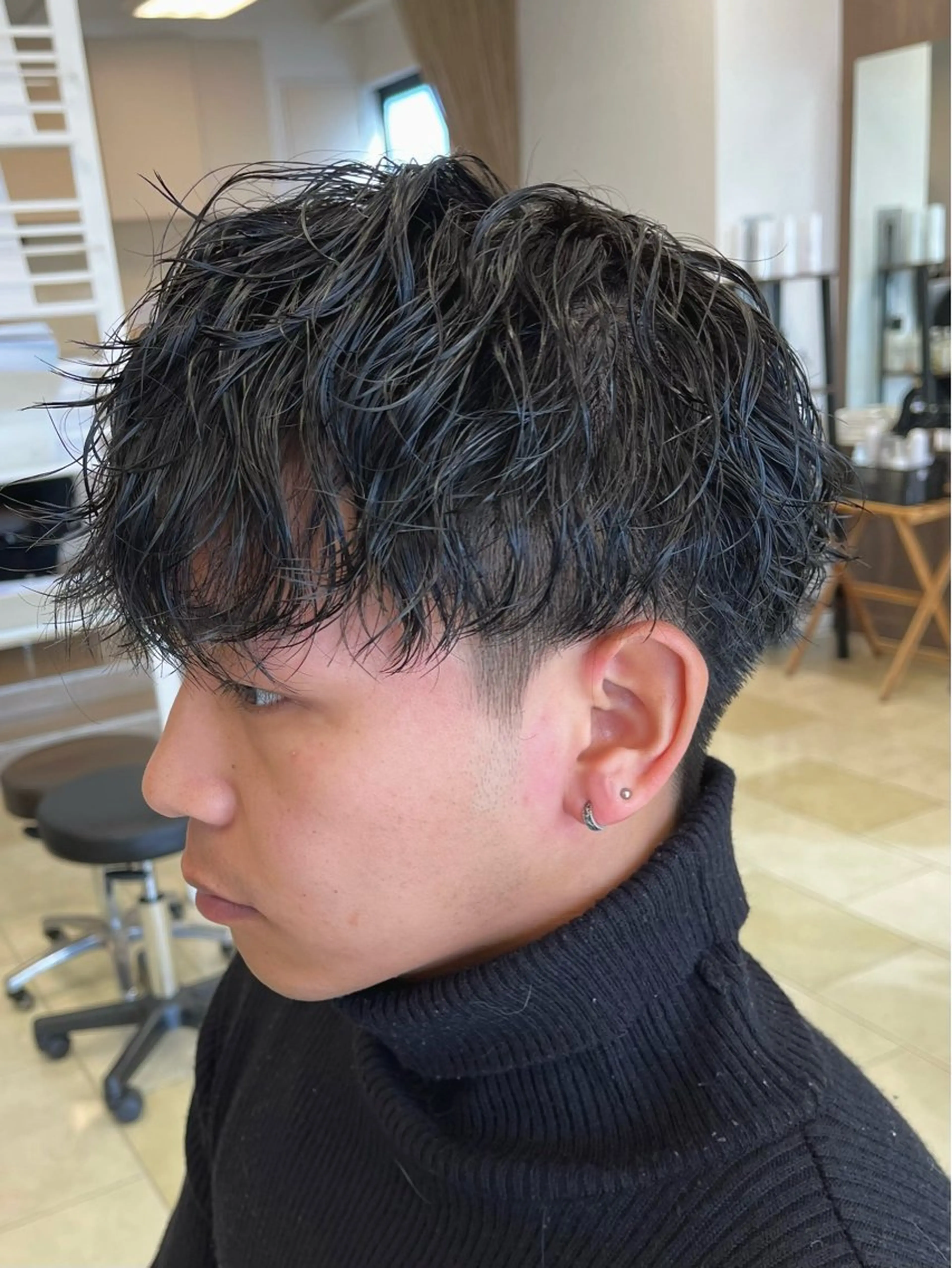 ショート パーマ メンズ カット パーマ トリートメント TORAYA所属・メンズカット/ hattoriのヘアスタイル