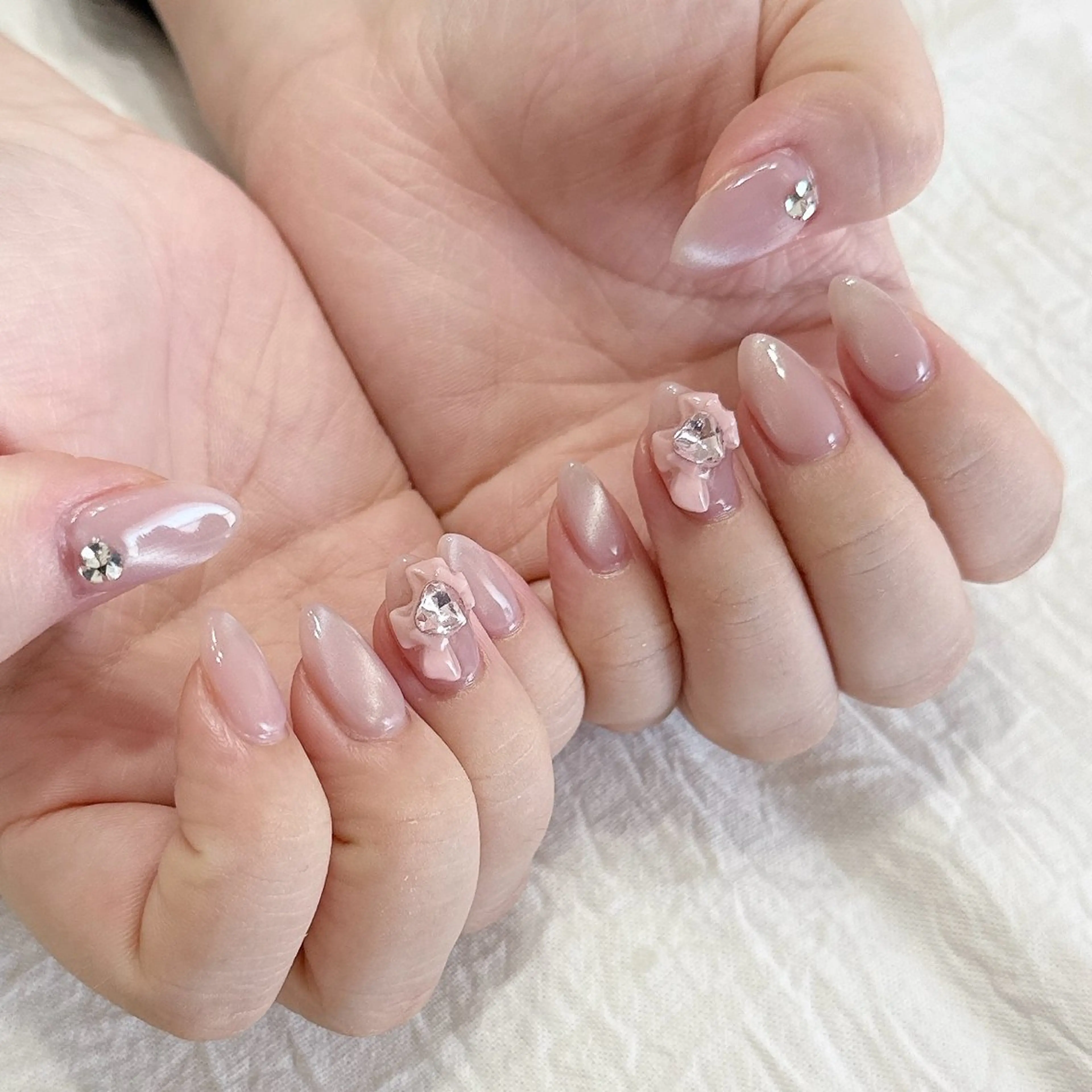 ネイル マグネットネイル ハンドネイル peaberry nailのネイルデザイン