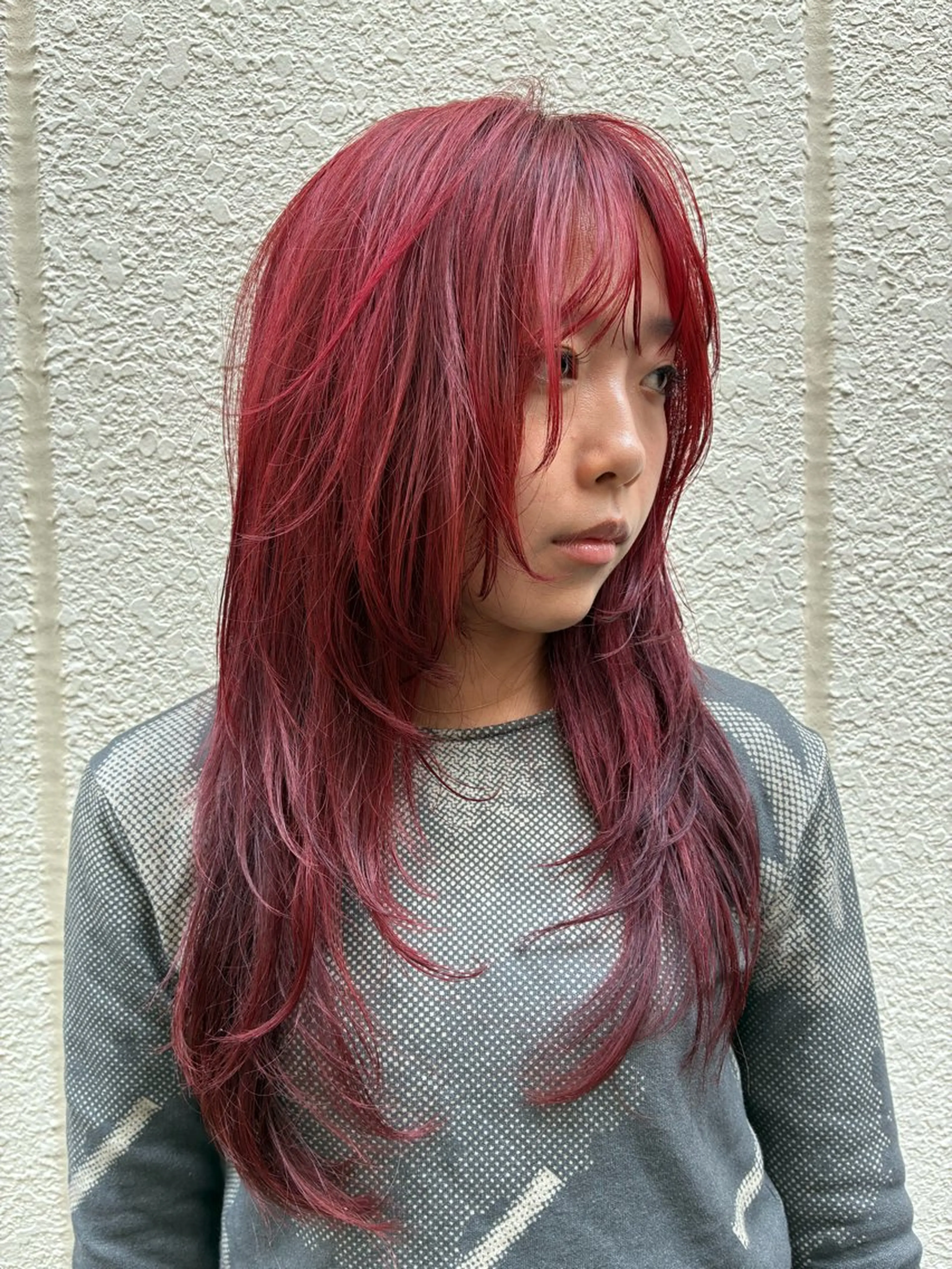 ロング カラー カット ヘアカラー 坂入 美帆のヘアスタイル