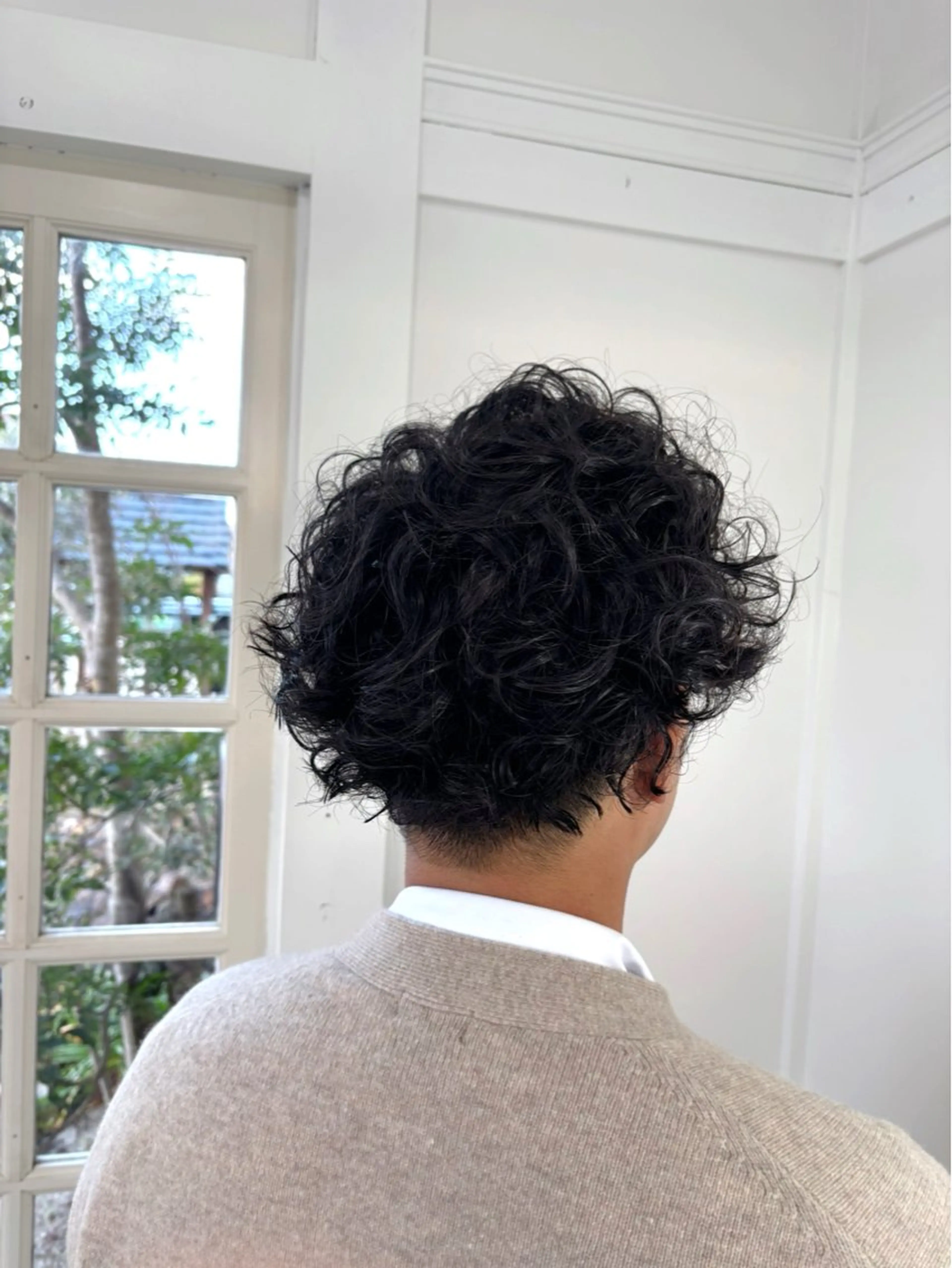 ショート パーマ メンズ メンズパーマ プードルパーマ プードルパーマ 田中 悠之のヘアスタイル