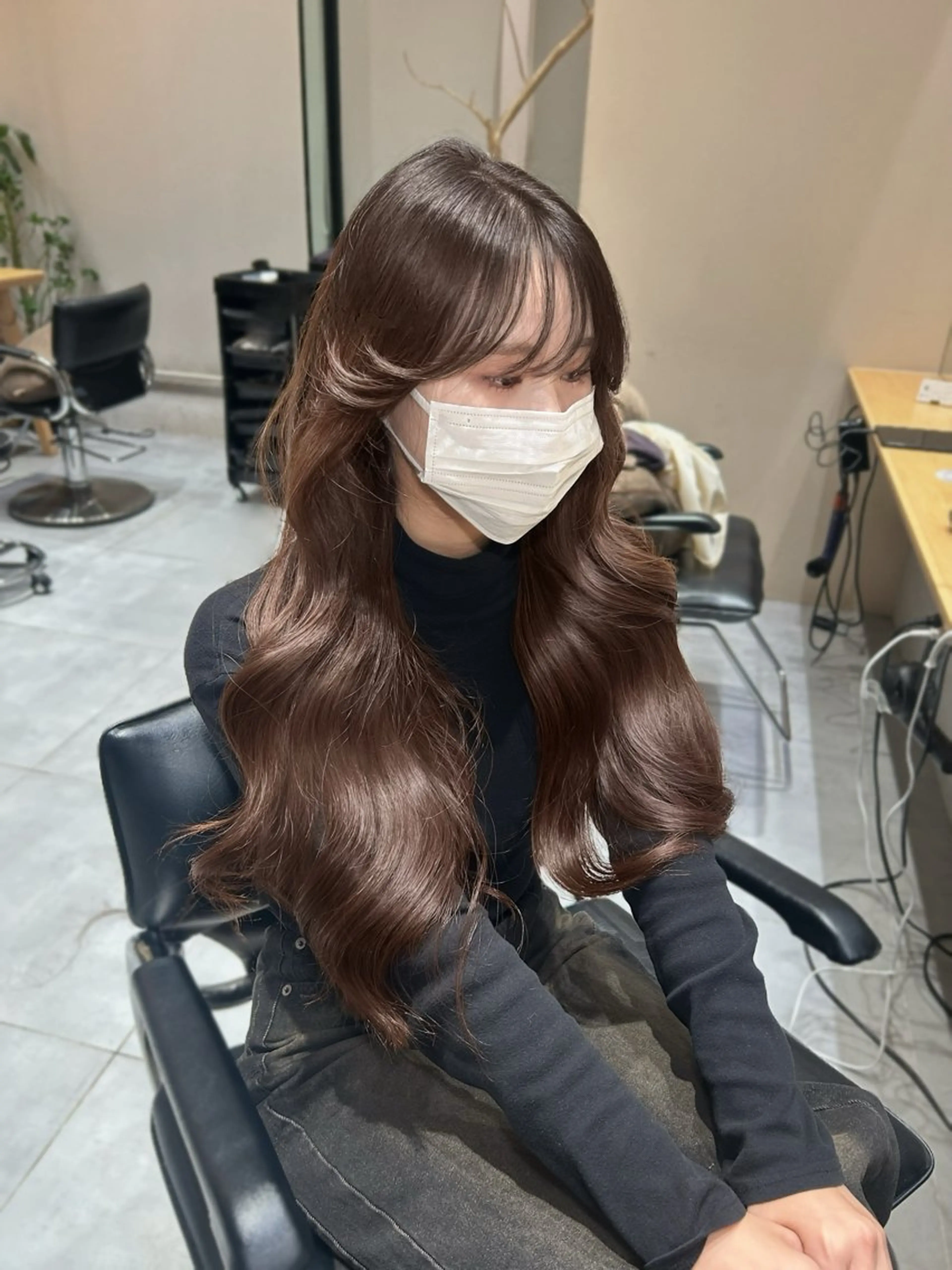 ロング カット yoko/レイヤー /ボブ／艶カラーのヘアスタイル