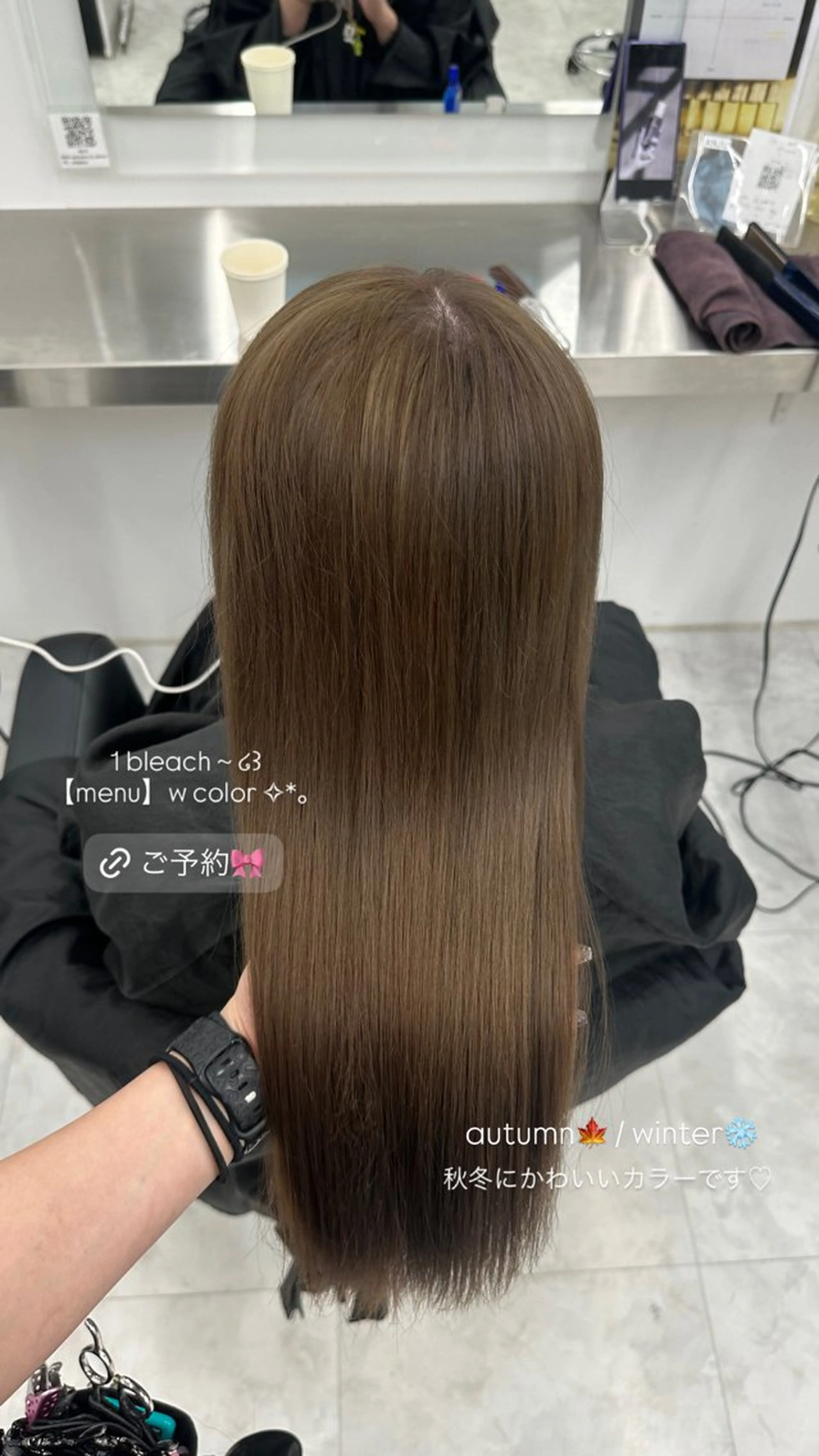 カラー ヘアカラー 透ける透明感カラー 🤍anju🎀のヘアスタイル