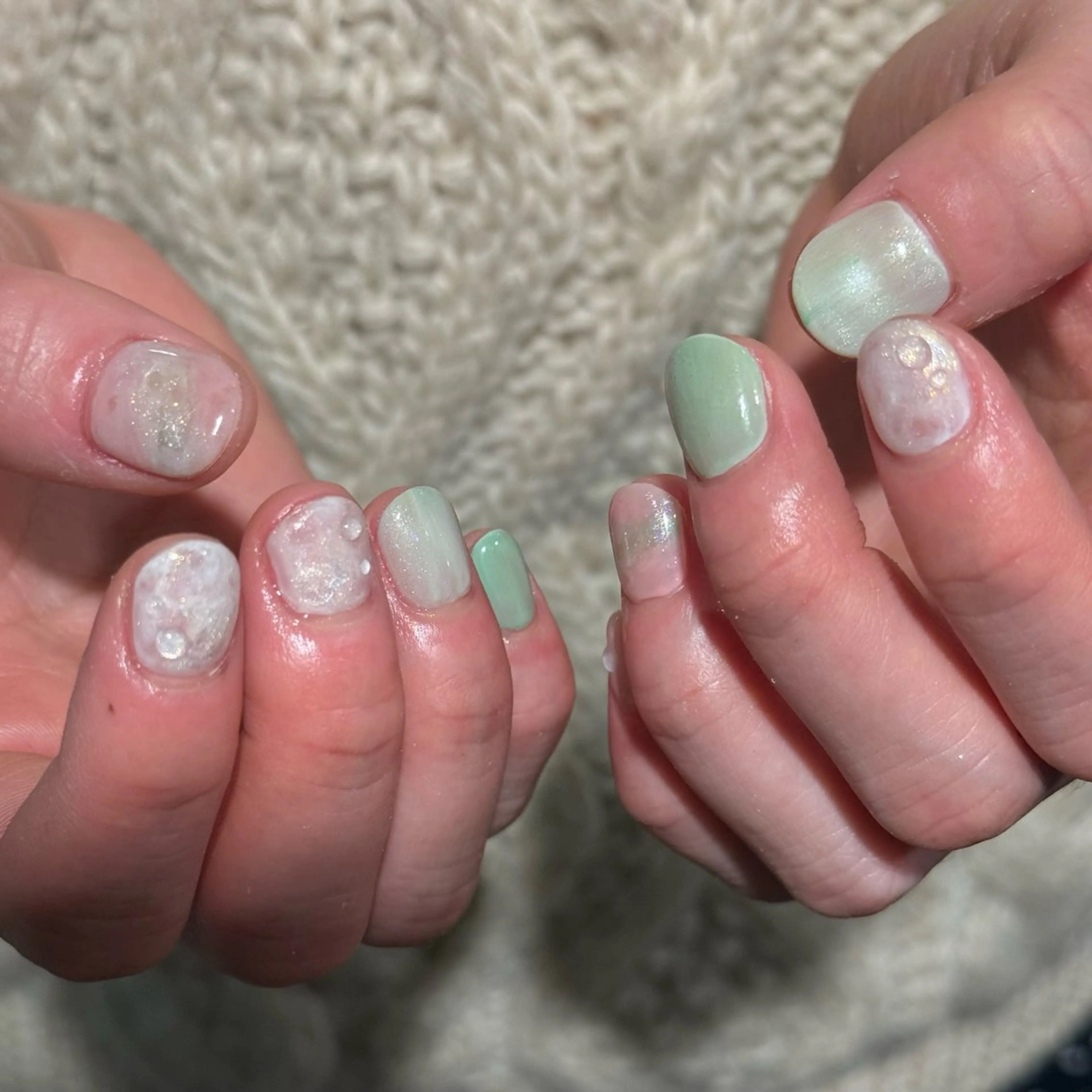 ネイル ニュアンスネイル ハンドネイル JON YUEのネイルデザイン