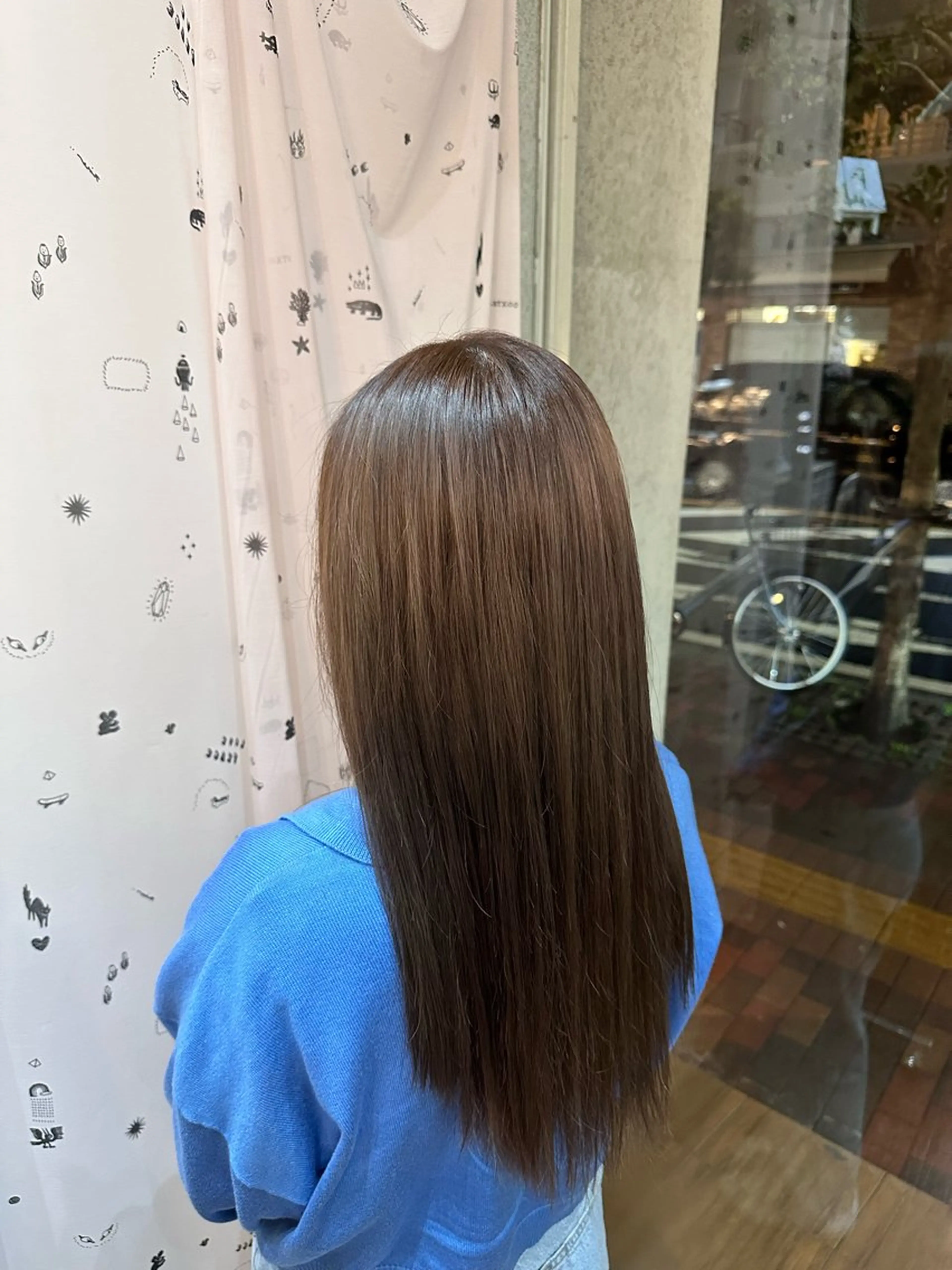 セミロング ORANGE POP _HIBIKIのヘアスタイル