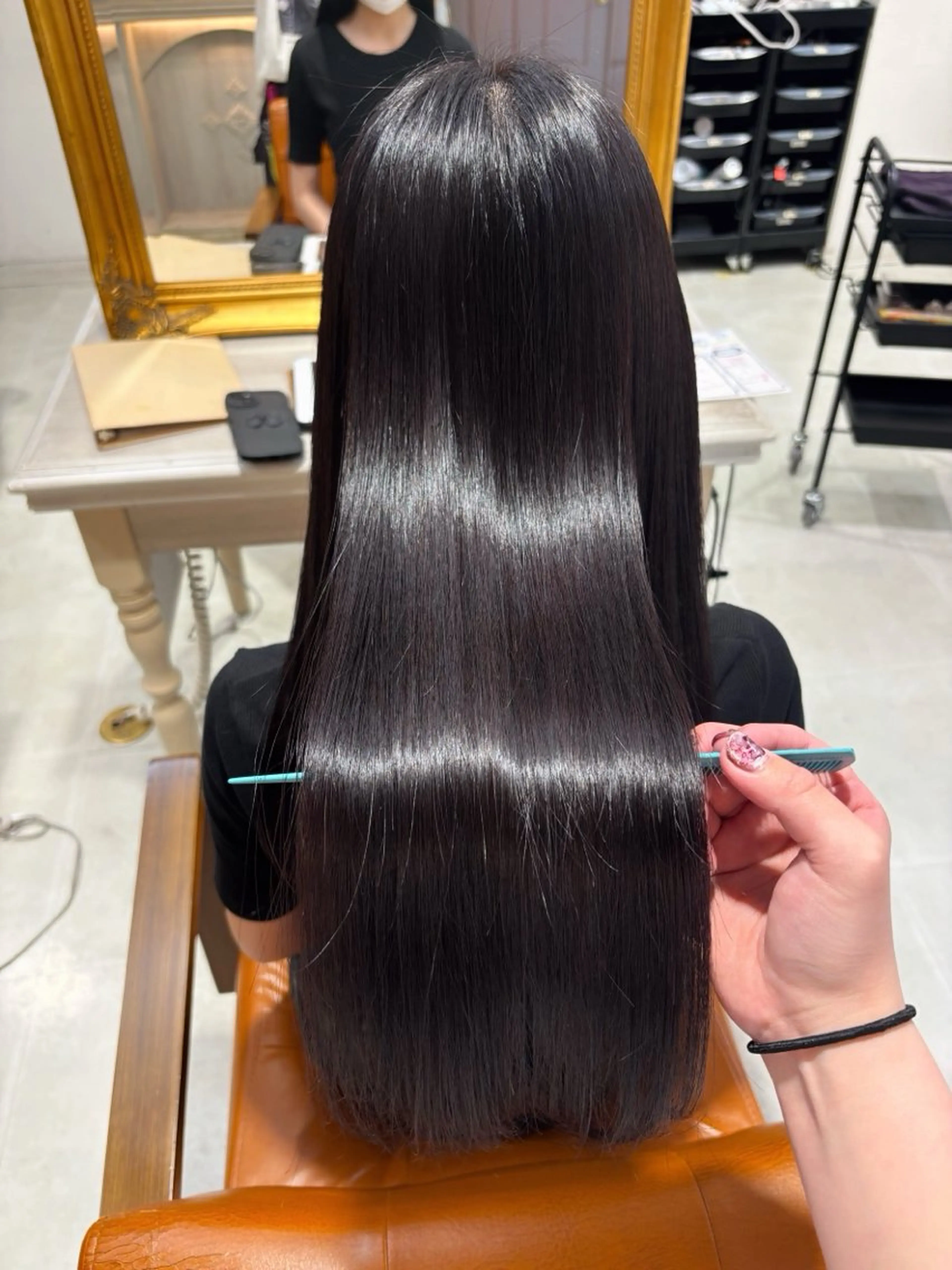 ロング カラー ヘアアレンジ カット 縮毛矯正 トリートメント 艶髪/髪質改善/ 松村きさらのヘアスタイル