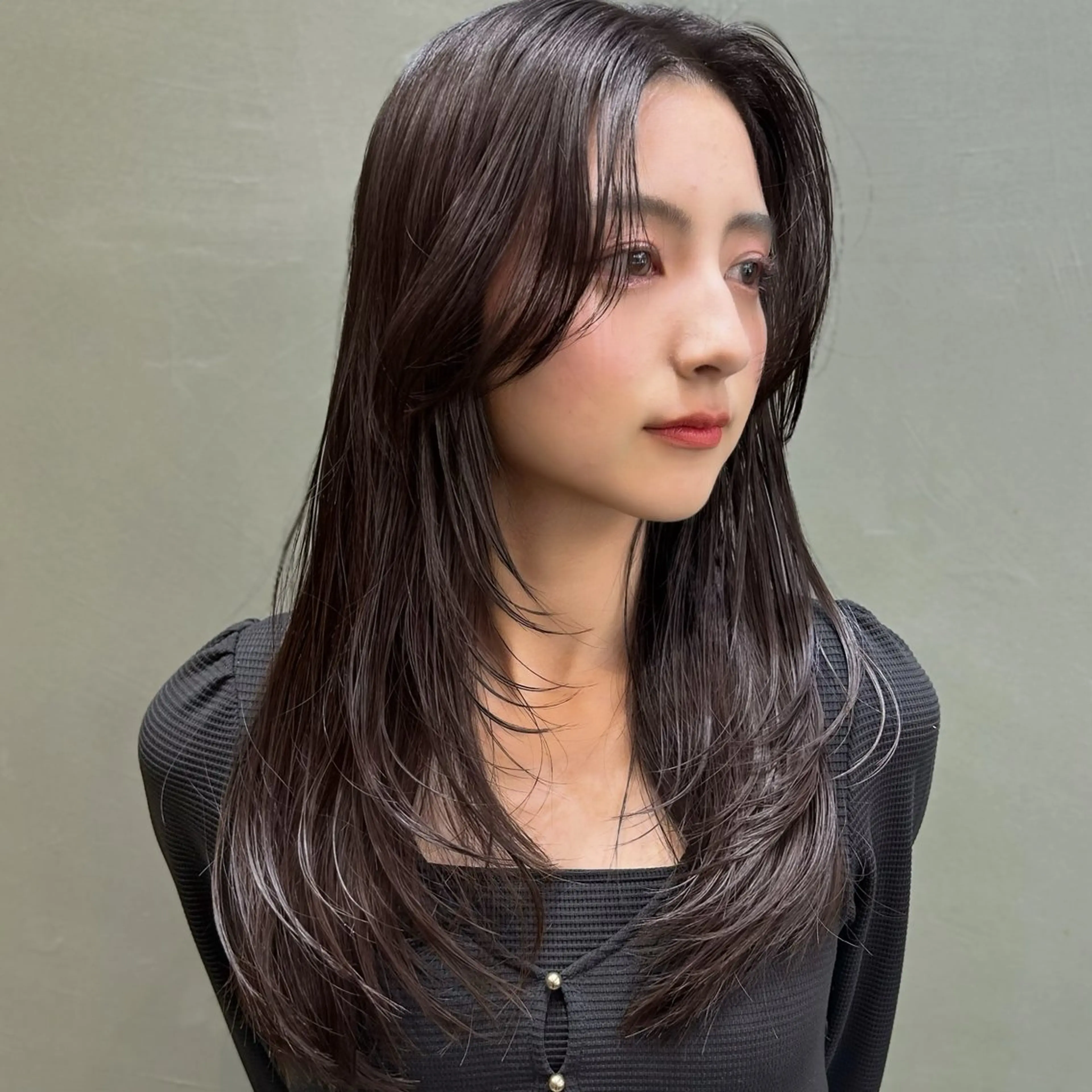 ロング カット ヘアカラー トリートメント 髪質改善 ANFINI所属・ボブ・レイヤー 田中 励也のヘアスタイル