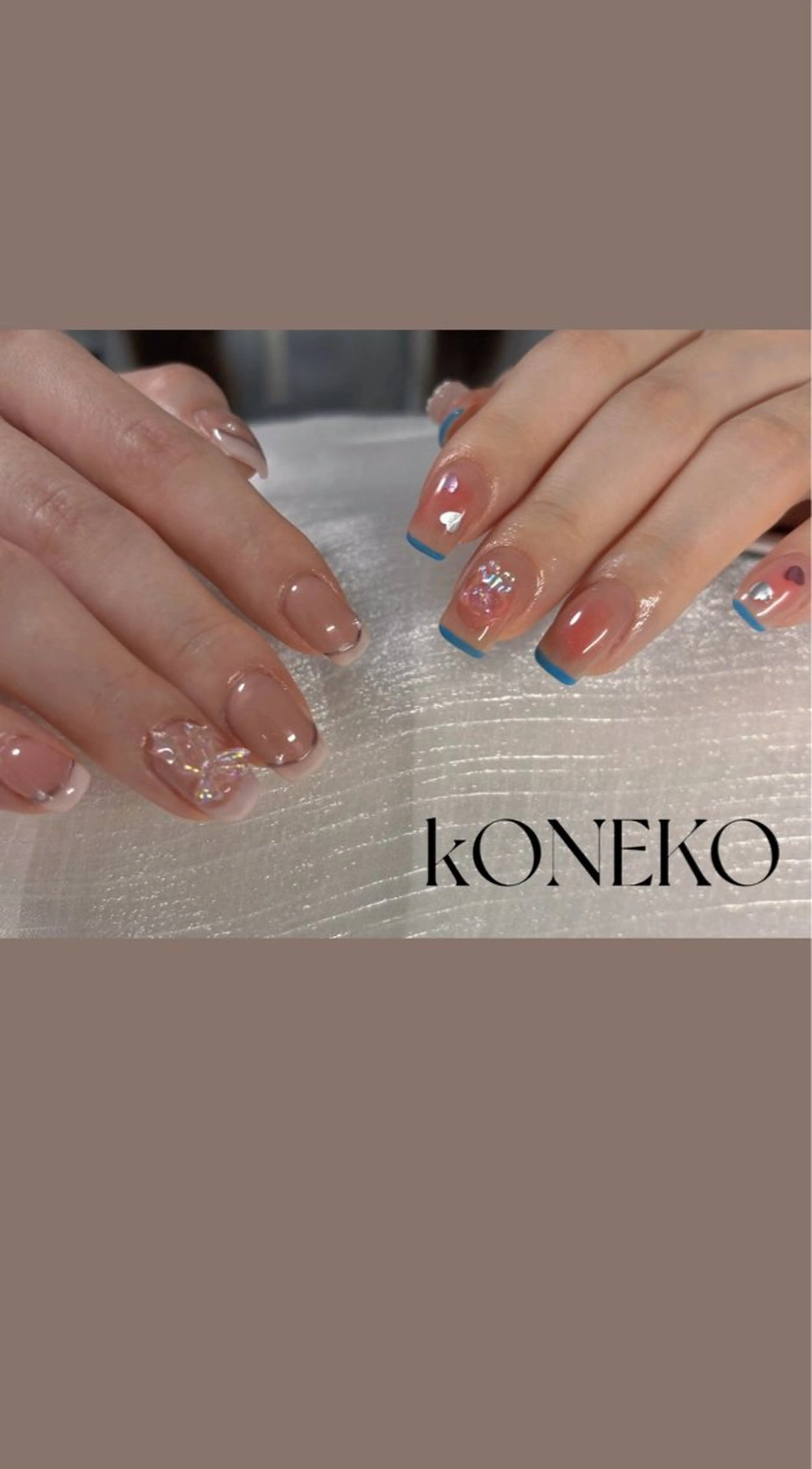 ネイル ハンドネイル コネコネイルサロン モデル用のネイルデザイン