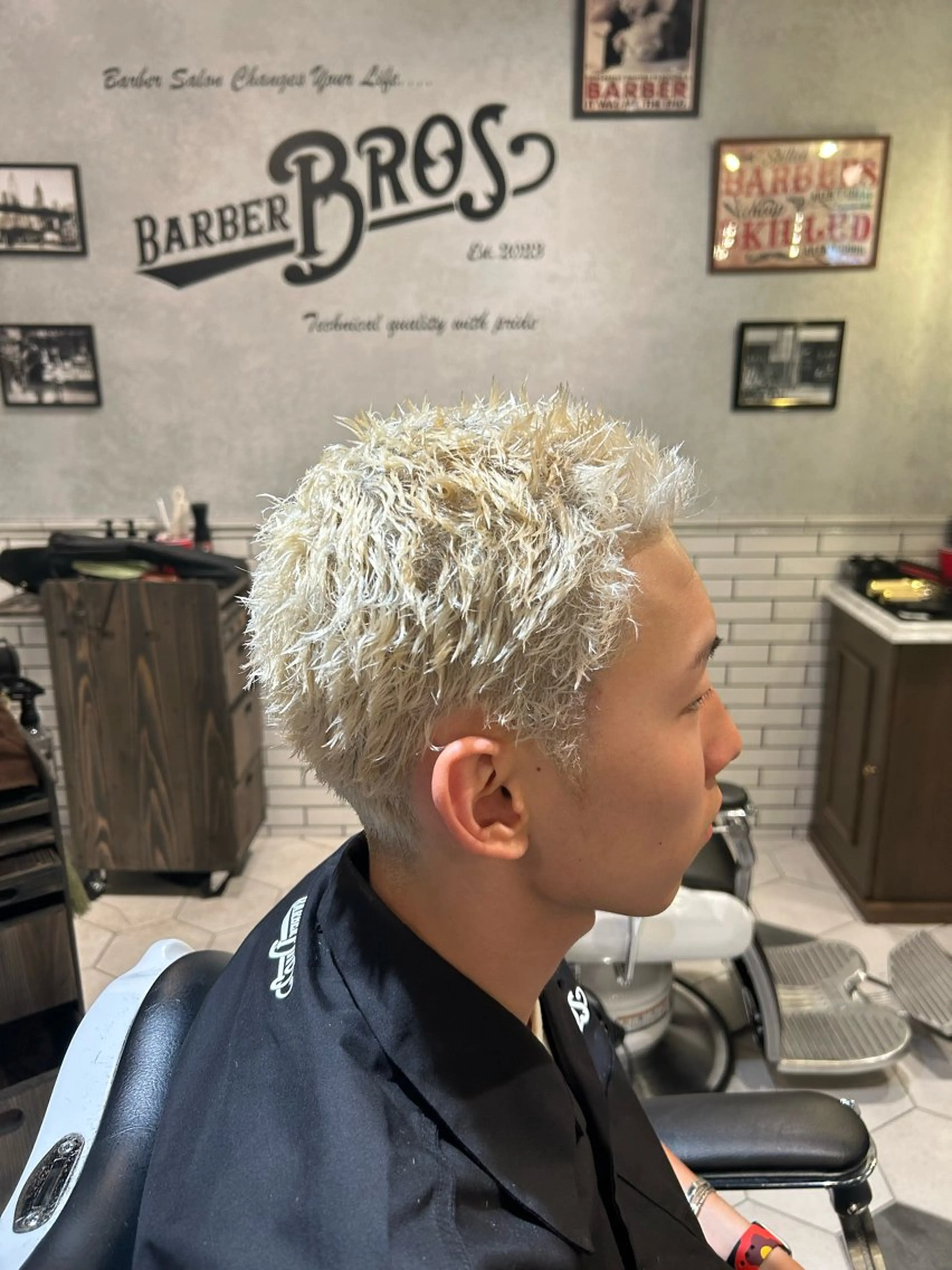 ショート BARBER BROS 長堀橋店所属・奥 圭人｜メンズスタイルのヘアスタイル